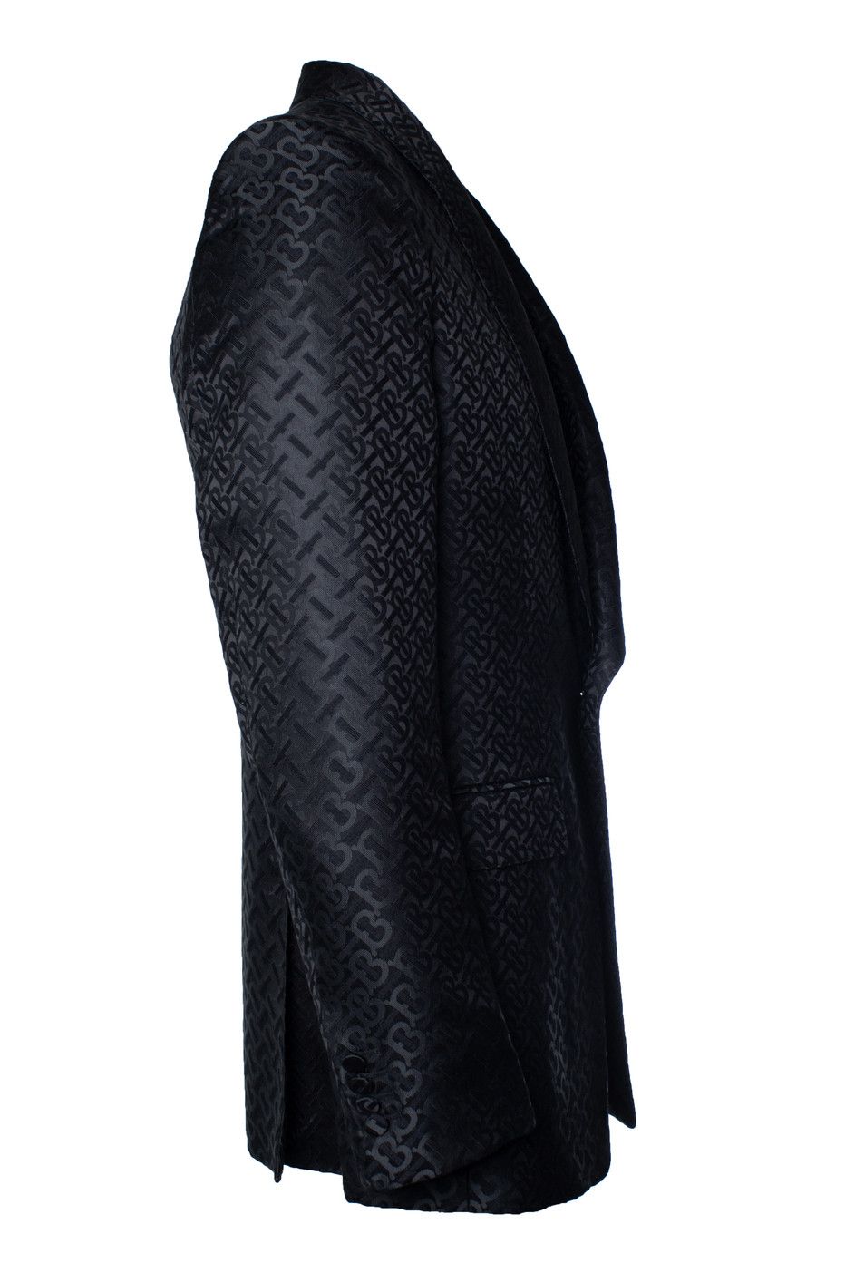 Burberry Burberry, B printed blazer in black Size 54R - 4 Thumbnail