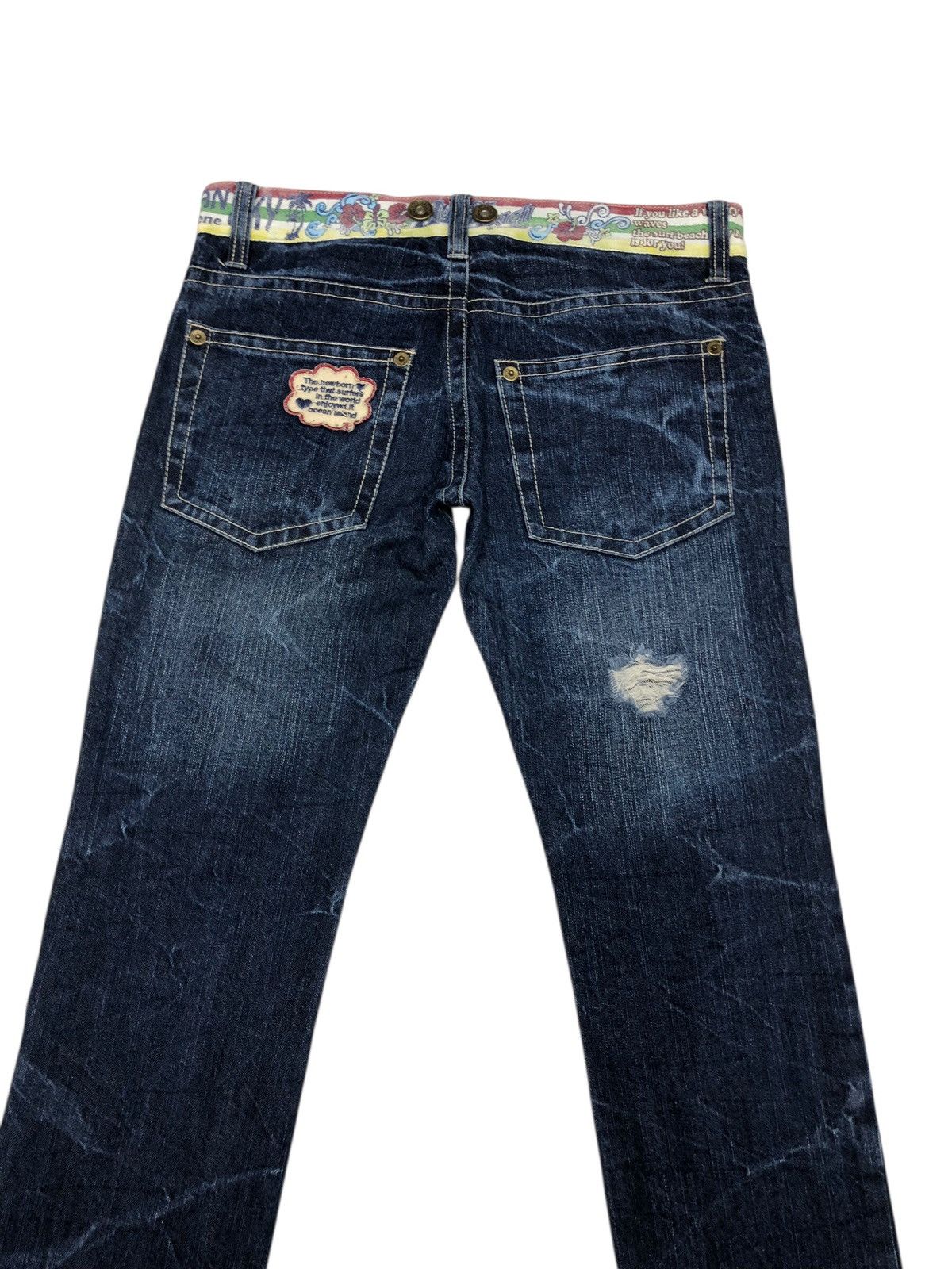 Hysteric Glamour HYPER BEACH DISTRESSED DENIM SKINNY JEANS Size US 31 - 7 Thumbnail