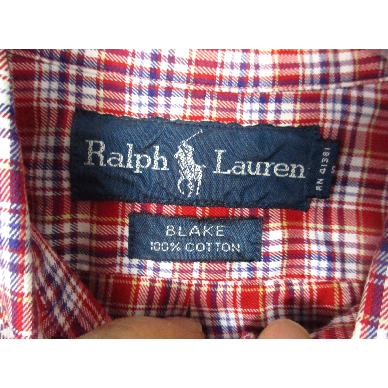 Polo Ralph Lauren VINTAGE Polo Ralph Lauren Blake Shirt XL Mens Red Plaid Long Sleeve Holiday Size US XL / EU 56 / 4 - 4 Thumbnail
