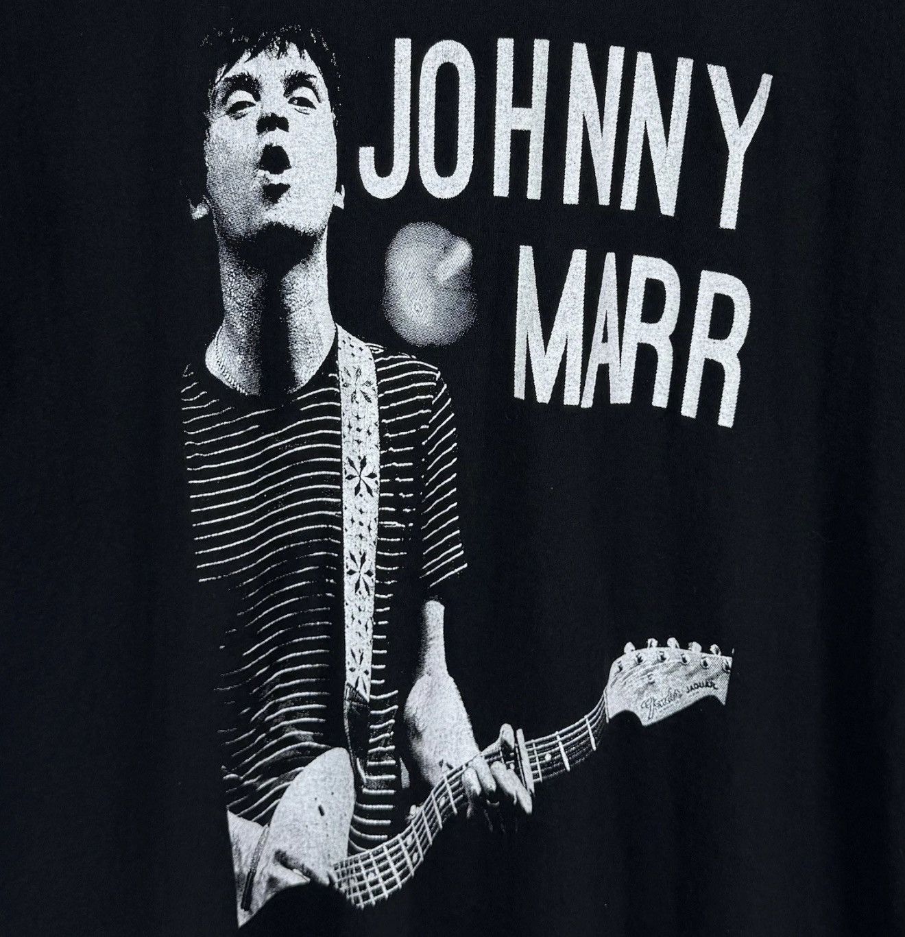 Band Tees Johnny Marr The Smith T-Shirt Black Top Indie Rock Band Tour Size US XL / EU 56 / 4 - 2 Thumbnail