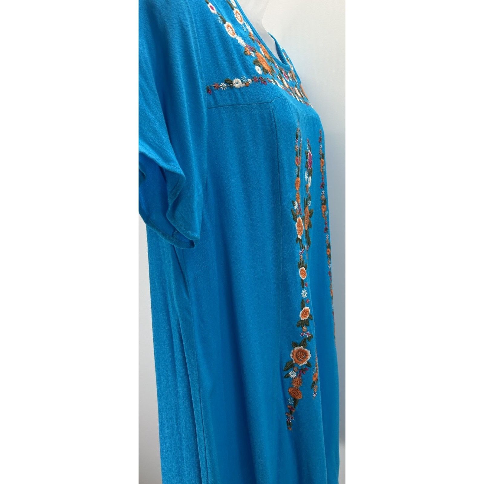 Other UMGEE BRIGHT TURQUOISE BLUE SHORT SLEEVE DRESS SM. Size S / US 4 / IT 40 - 4 Thumbnail