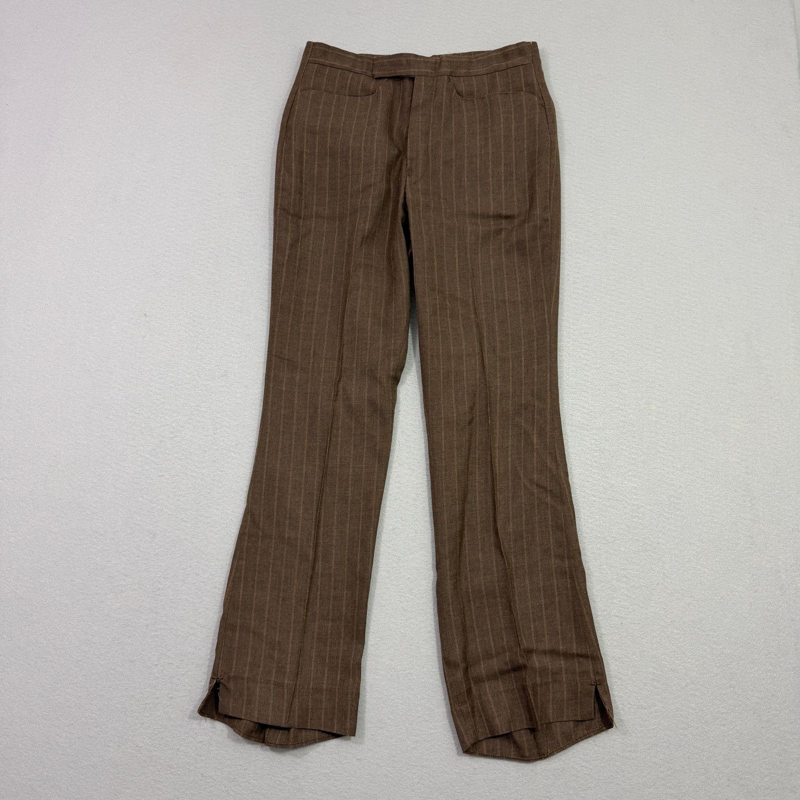 Vintage Vintage A1 Kotzin Action Slacks Pants 28x28 Brown Striped Size US 28 / EU 44 - 1 Thumbnail