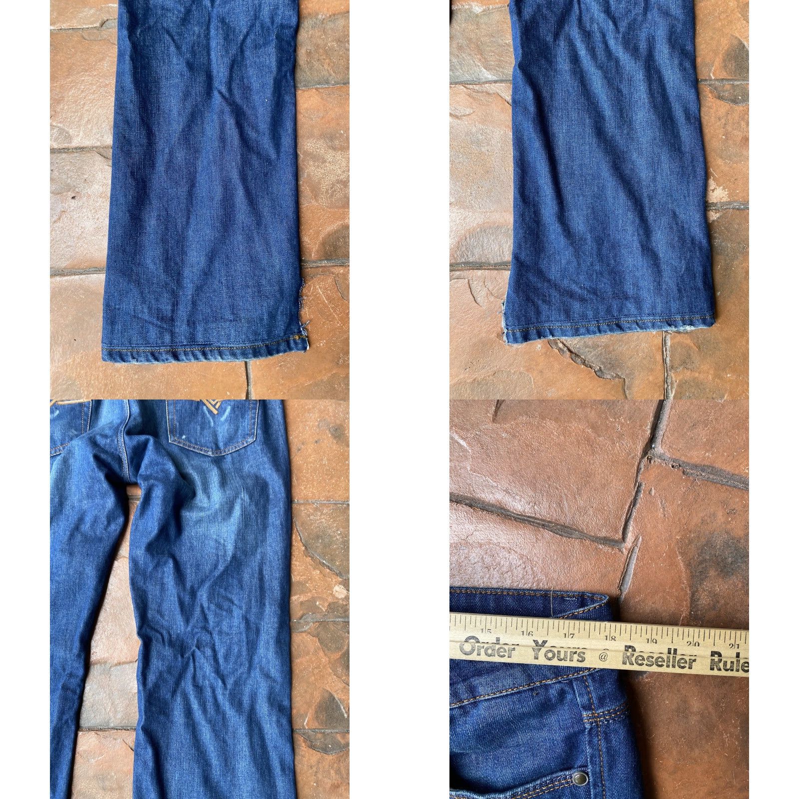 Diesel Diesel Jeans Bootcut Button-Fly Dark Wash Denim 36 Mens Blue Distressed Italy 5-Pocket Design Size US 36 / EU 52 - 9 Thumbnail
