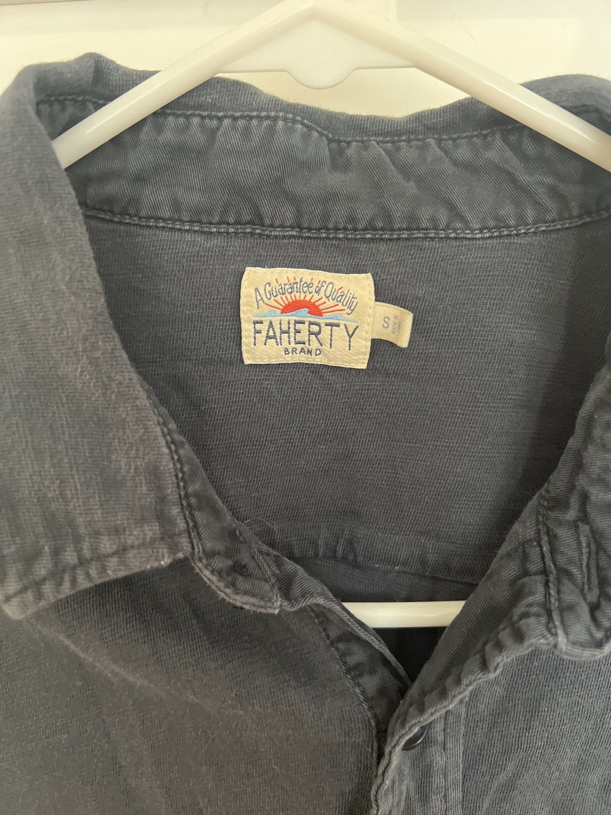 Faherty Navy blue long sleeve Faherty shirt Size US S / EU 44-46 / 1 - 4 Thumbnail