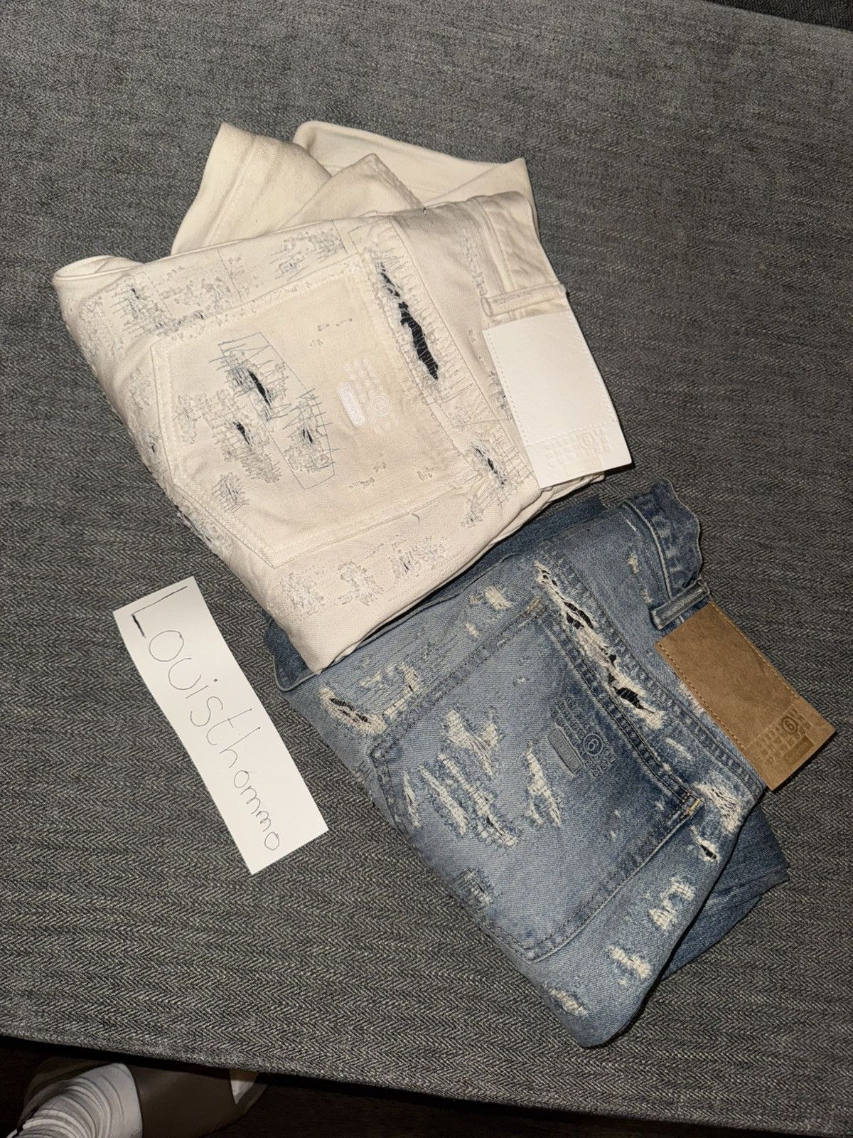 Maison Margiela × Supreme Supreme x MM6 Maison Margiela Distressed Loose Fit jean Size US 30 / EU 46 - 9 Thumbnail
