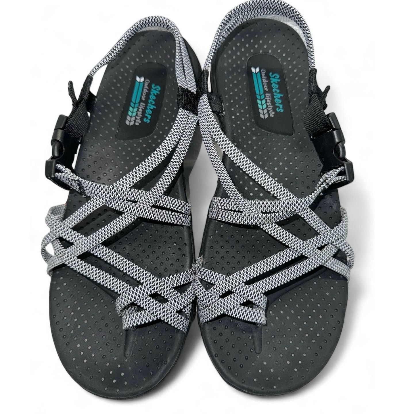 SKECHERS Skechers Gray Sandals women sz 8 Size US 8 / IT 38 - 2 Thumbnail