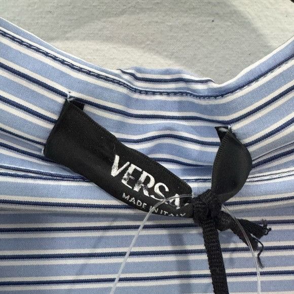 Versace Versace Nautical-Print Striped Shirt Blue Men’s Size 50/US L Size US L / EU 52-54 / 3 - 4 Thumbnail