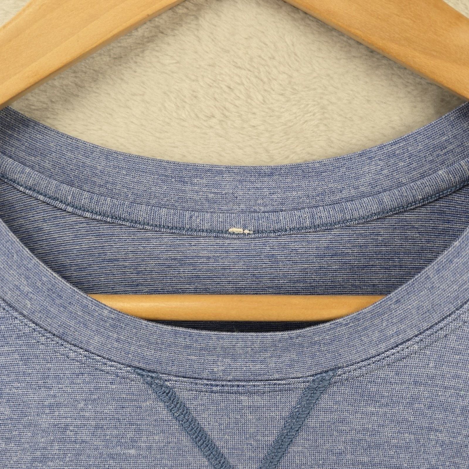 Lululemon Lululemon T.H.E. Crew Shirt Mens XL Heathered Cobalt Blue Size US XL / EU 56 / 4 - 3 Thumbnail