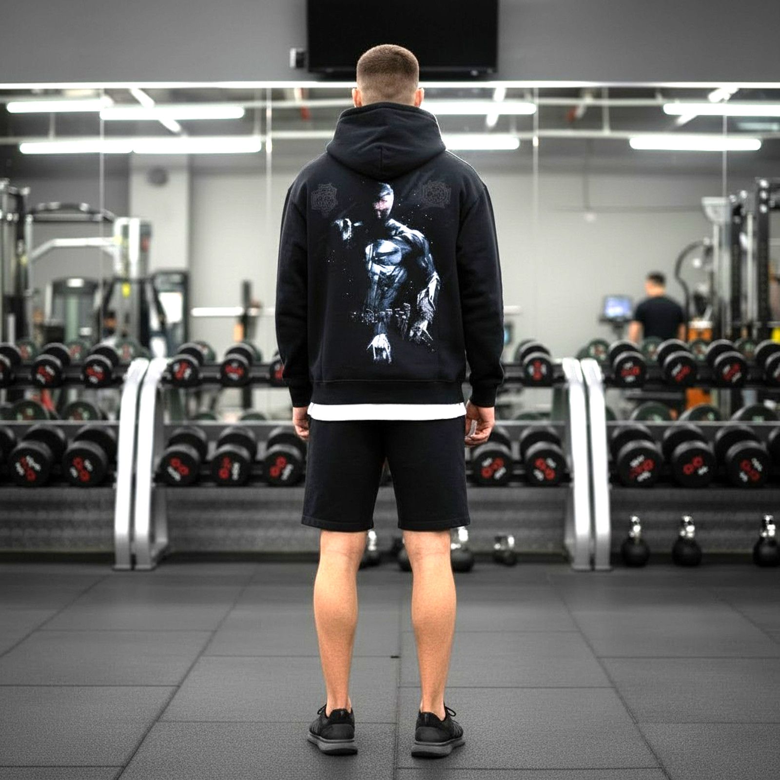 Darc Sport Darc Sport Punisher Hoodie Mens L Black Box Cut Gym Marvel Size US L / EU 52-54 / 3 - 2 Thumbnail