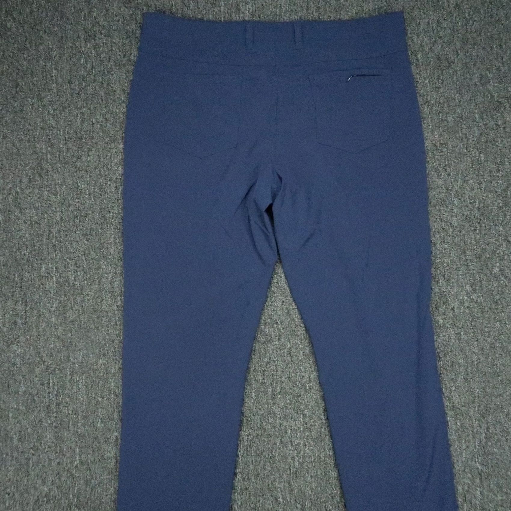 Mizzen+Main Mizzen+Main Pants Mens 38x34 Blue Helmsman Performance Stretch Trouser Slim Front Flat Pocket Chino Business Workwear Casual Travel Size US 38 / EU 54 - 5 Thumbnail