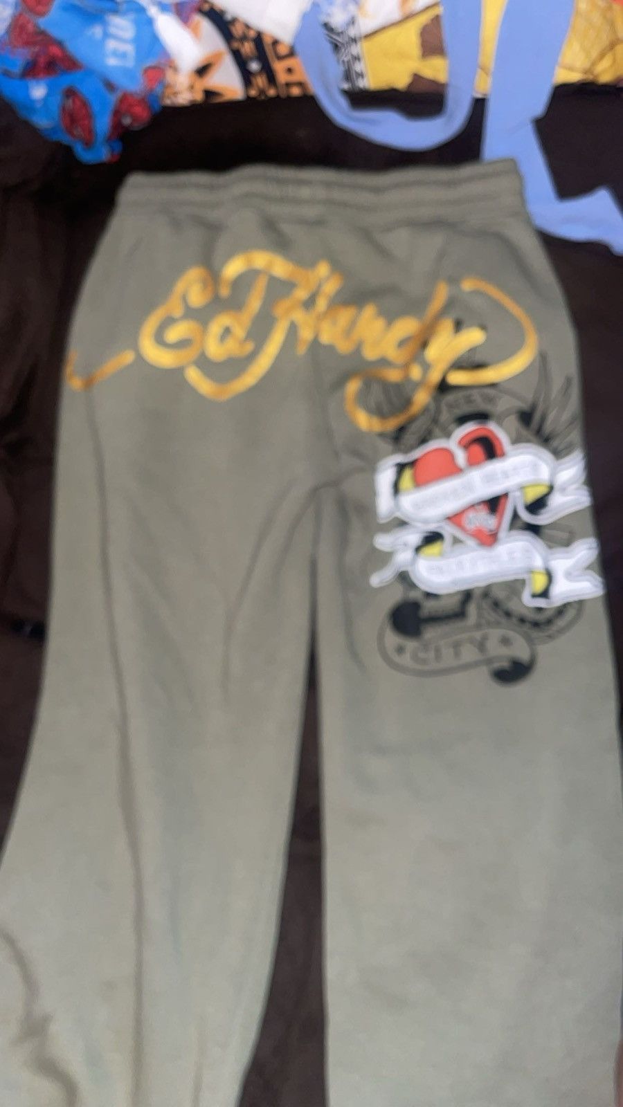 Ed Hardy Green ed hardy sweats Size 30" / US 8 / IT 44 - 1 Thumbnail