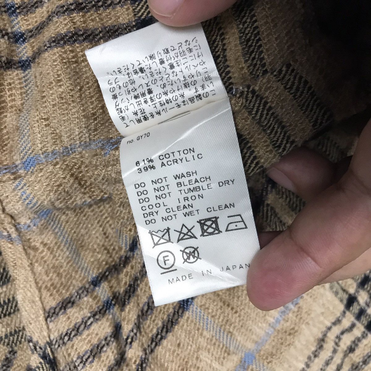 Japanese Brand IENA MADE IN JAPAN FLANNEL CHECK STYLE BUTTON JACKET Size L / US 10 / IT 46 - 10 Thumbnail
