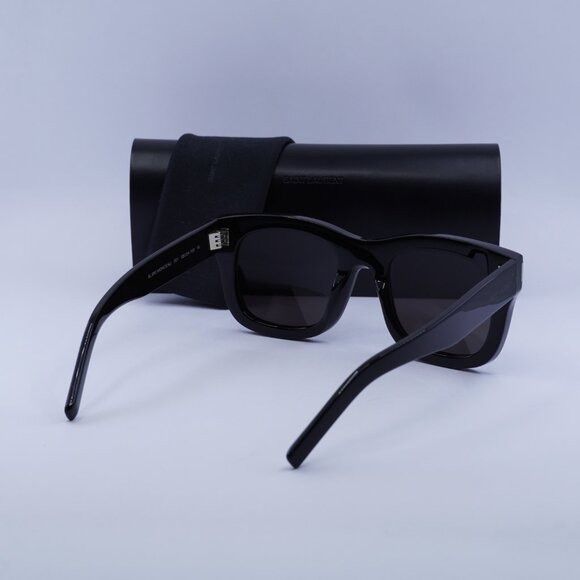 Saint Laurent Paris Saint Laurent SL650 MONCEAU 001 Sunglasses Black Square Size ONE SIZE - 12 Thumbnail