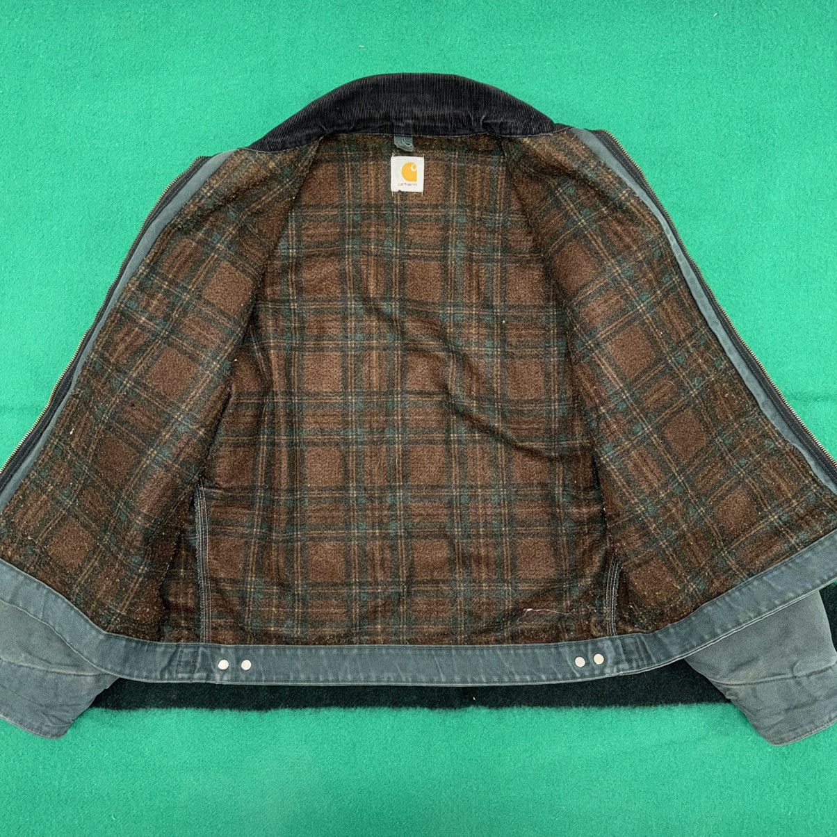 Carhartt RARE VTG 90s Hunter Green Carhartt Detroit Jacket J43 HTG Size US L / EU 52-54 / 3 - 8 Thumbnail