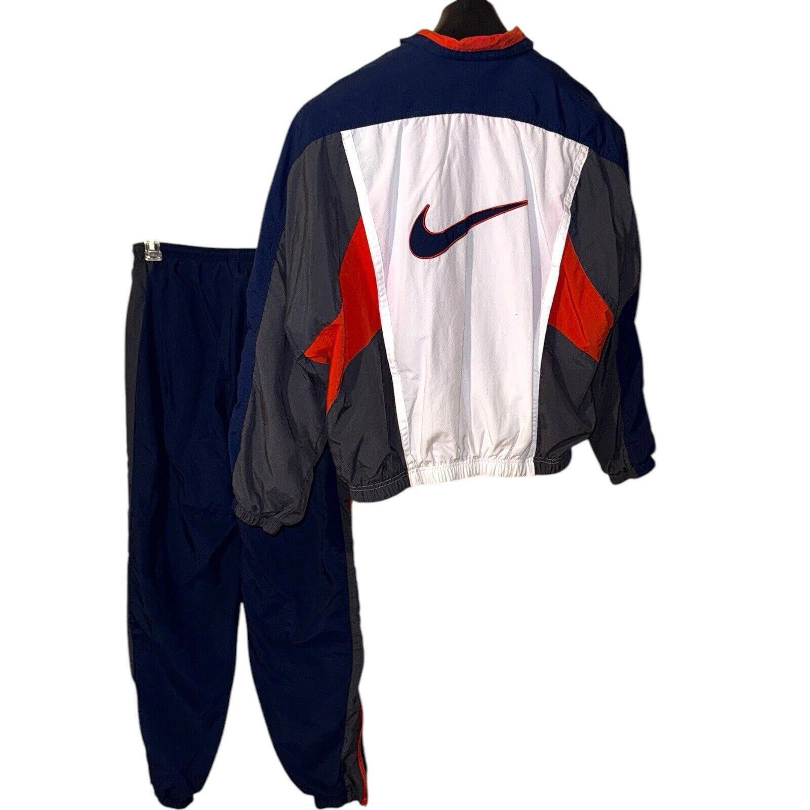 Nike Nike Vintage Tracksuit Big Logo Red White Blue & Gray M Size US 32 / EU 48 - 7 Thumbnail