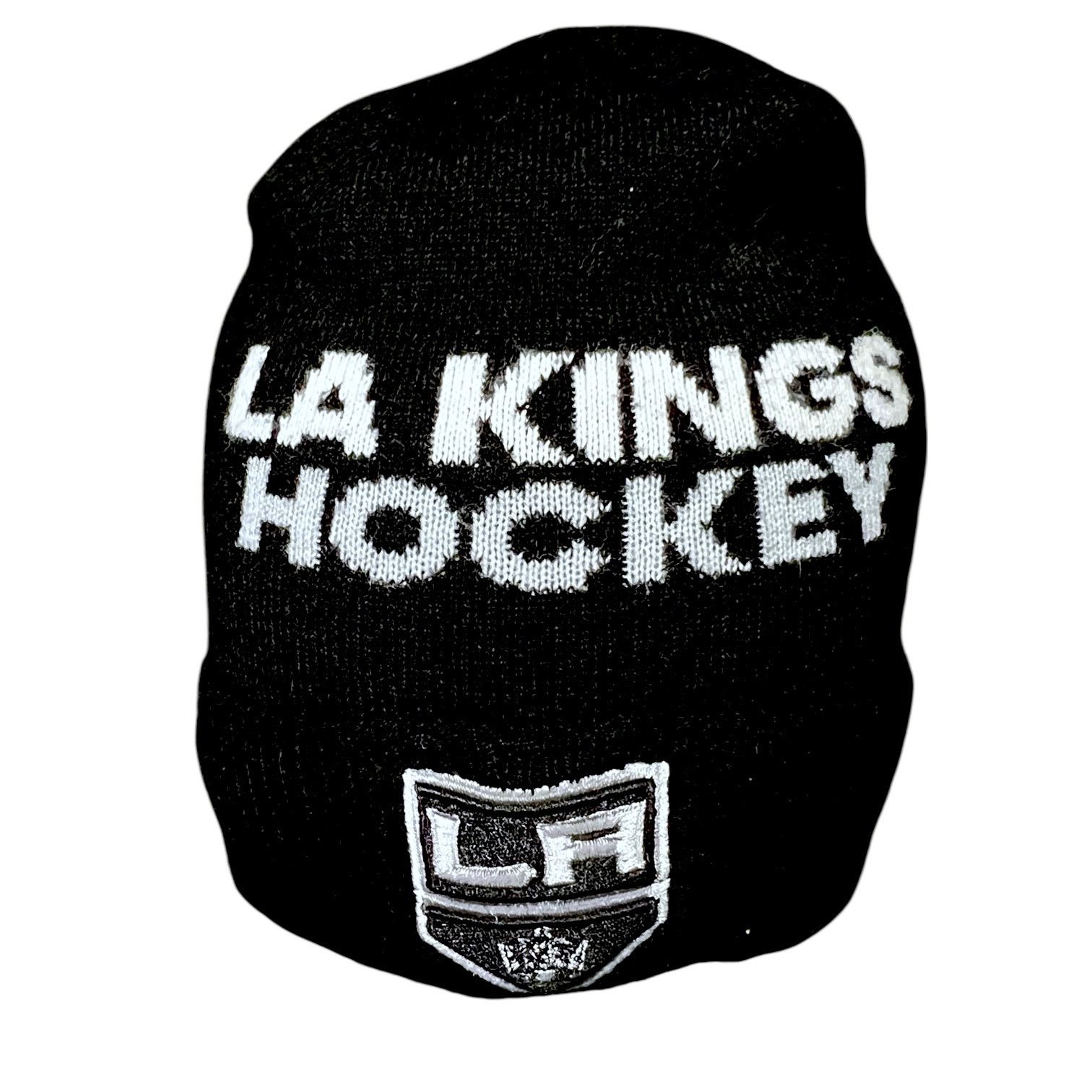 Adidas Adidas LA Kings NHL Hockey Acrylic Black Beanie Hat OS Size ONE SIZE - 1 Thumbnail