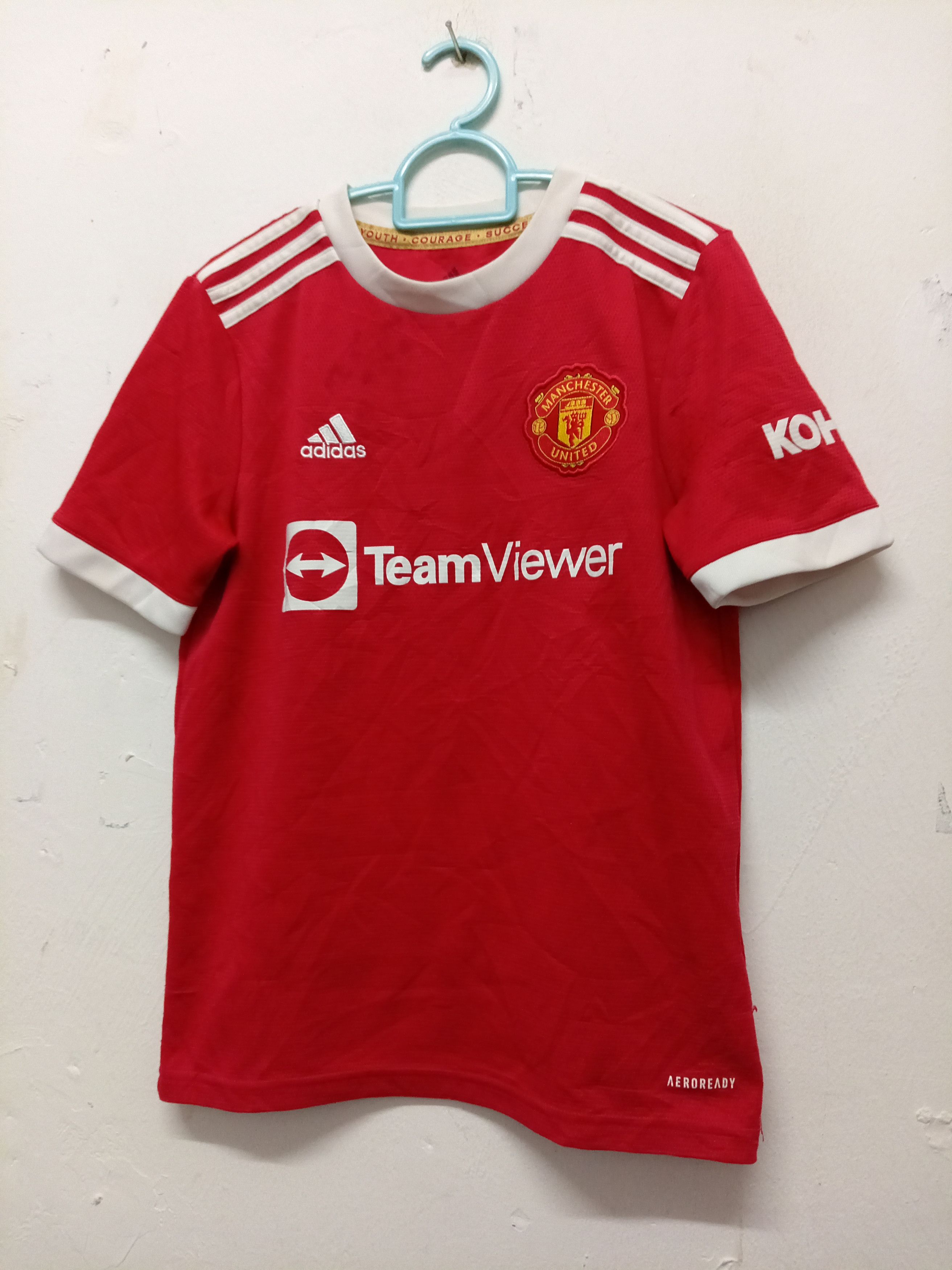 Adidas Adidas x Manchester United Ronaldo 7 Kids Boys Soccer Jersey Size US XXS / EU 40 - 2 Thumbnail