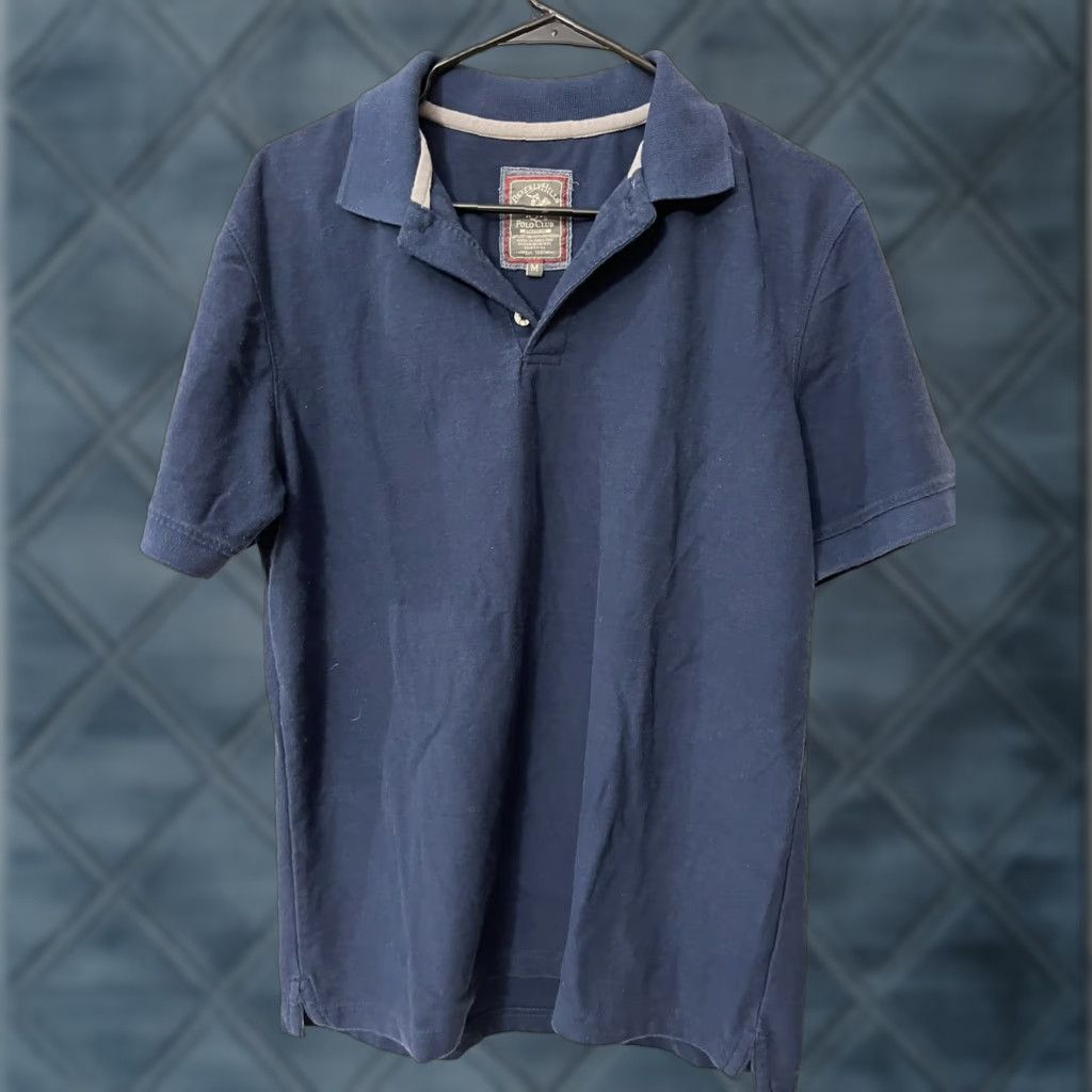 Vintage VINTAGE Beverly Hills Polo Club Polo Shirt Men M Short Sleeve Navy Blue Athletic Fit Golf Style Mens Size US M / EU 48-50 / 2 - 1 Thumbnail