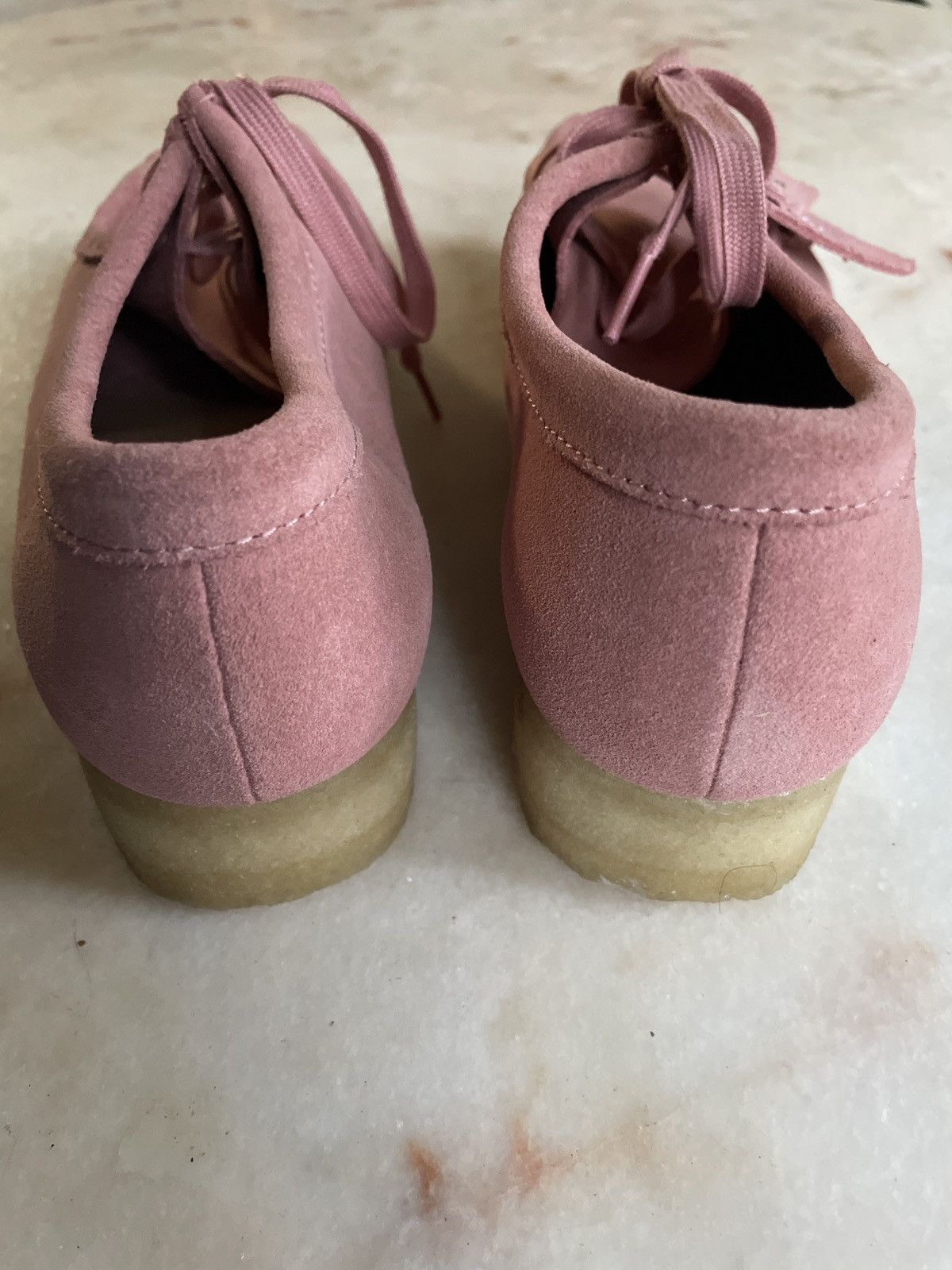 Clarks WALLABEE CLARKS ORIGINALS BLUSH PINK SUEDE SHOES Size US 9.5 / IT 39.5 - 4 Thumbnail