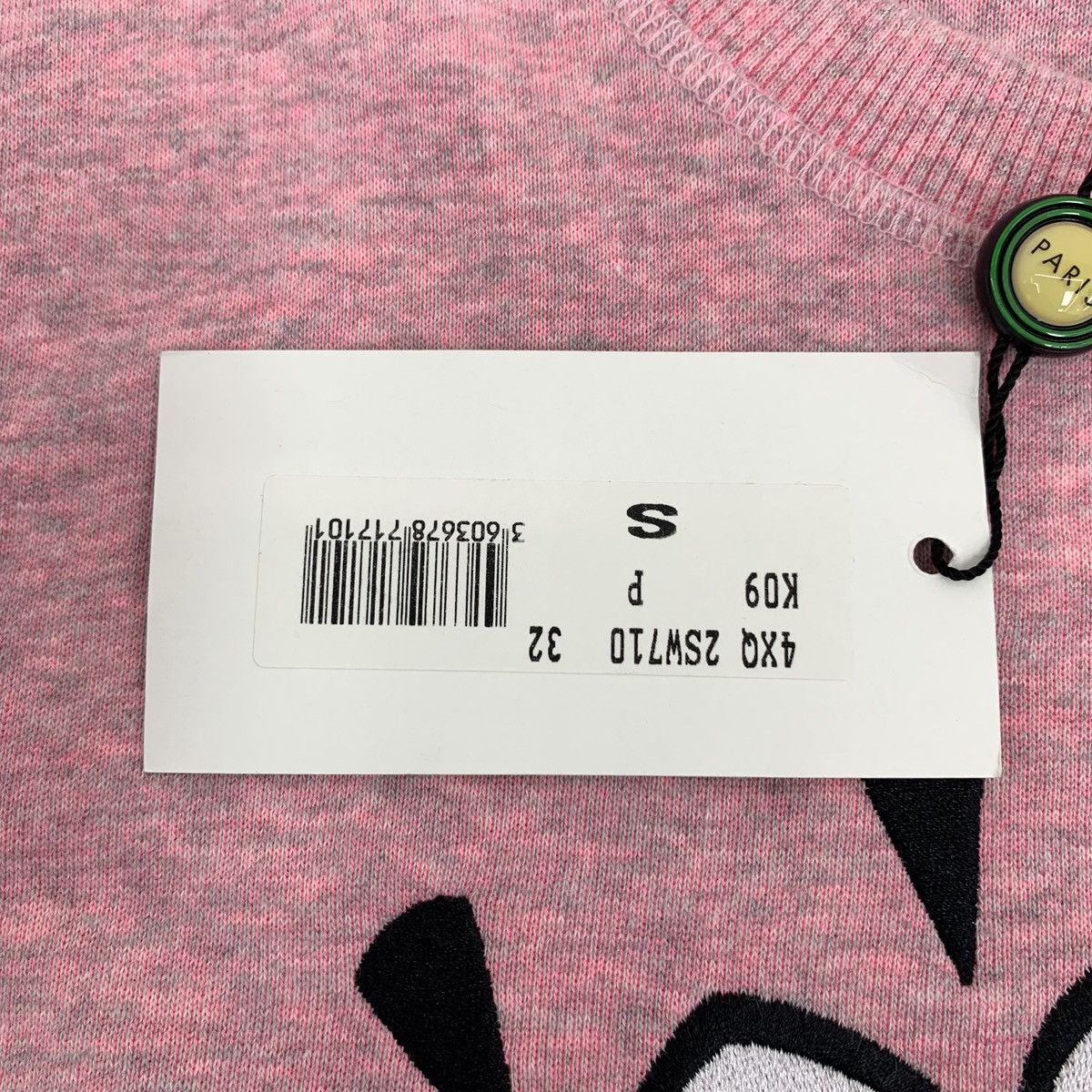 Kenzo Kenzo Pink Logo Eye Embroidered Long Sleeve Sweatshirt K26WX Size S / US 4 / IT 40 - 7 Thumbnail