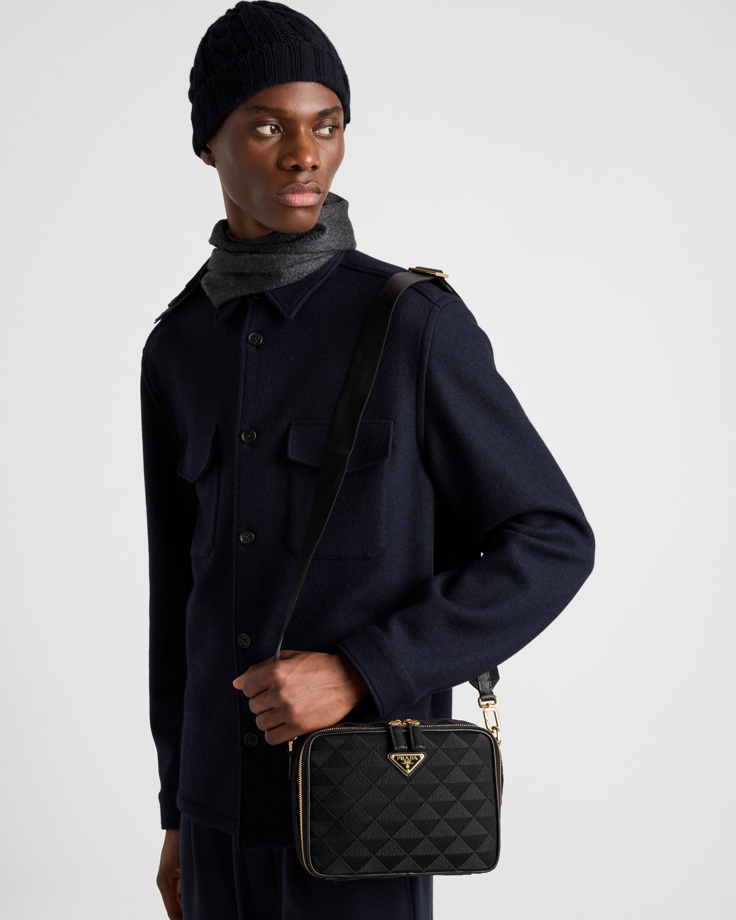 Prada o1bcso1str1025 Size: OS / Jacquard Symbole Bag Black Size ONE SIZE - 8 Thumbnail