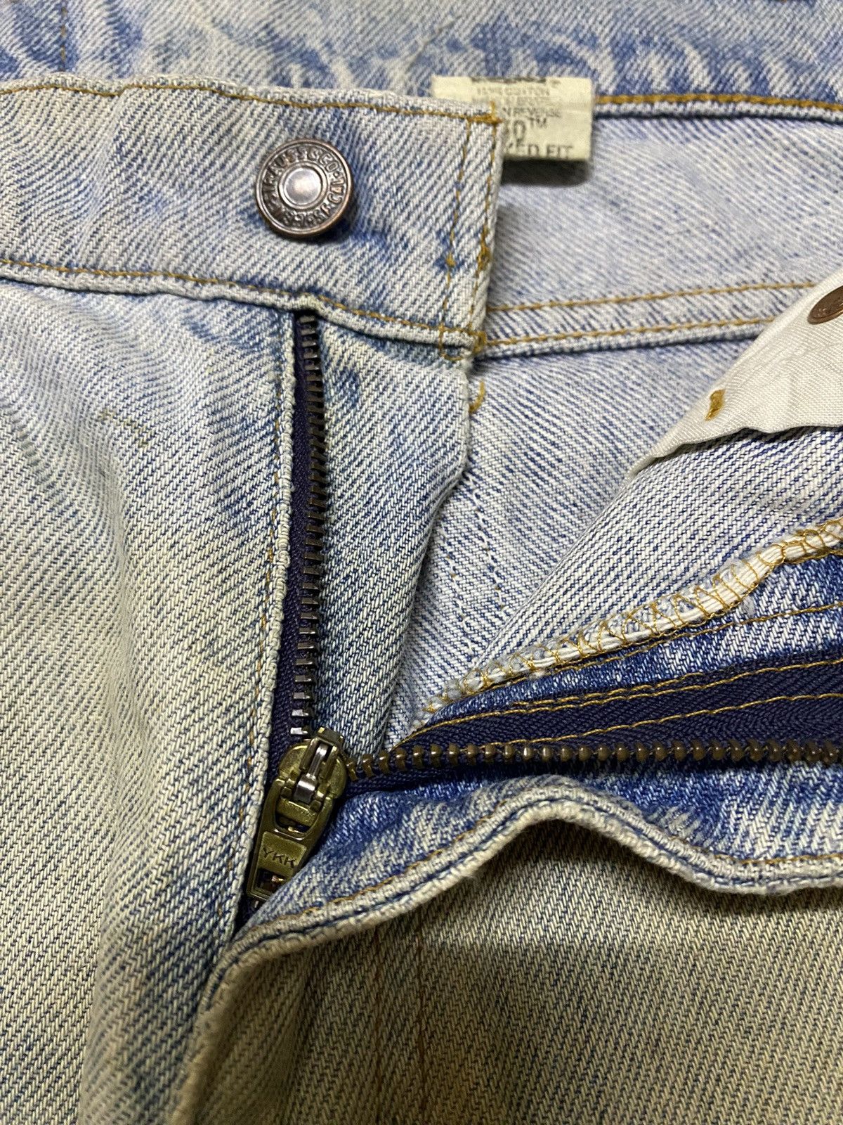 Levi's Vintage Clothing Vintage 80s Levis 550 Orange Tab Mud Wash Denim Jorts Size US 31 - 7 Thumbnail
