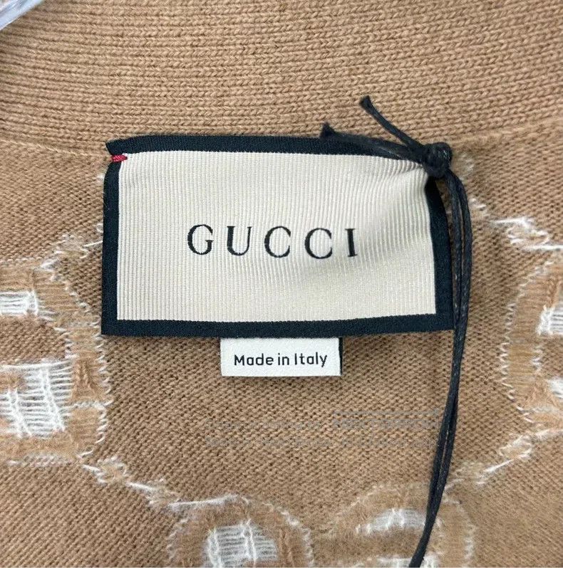 Gucci Gucci Brown double G full-print knitted cardigan coat Size M / US 6-8 / IT 42-44 - 3 Thumbnail