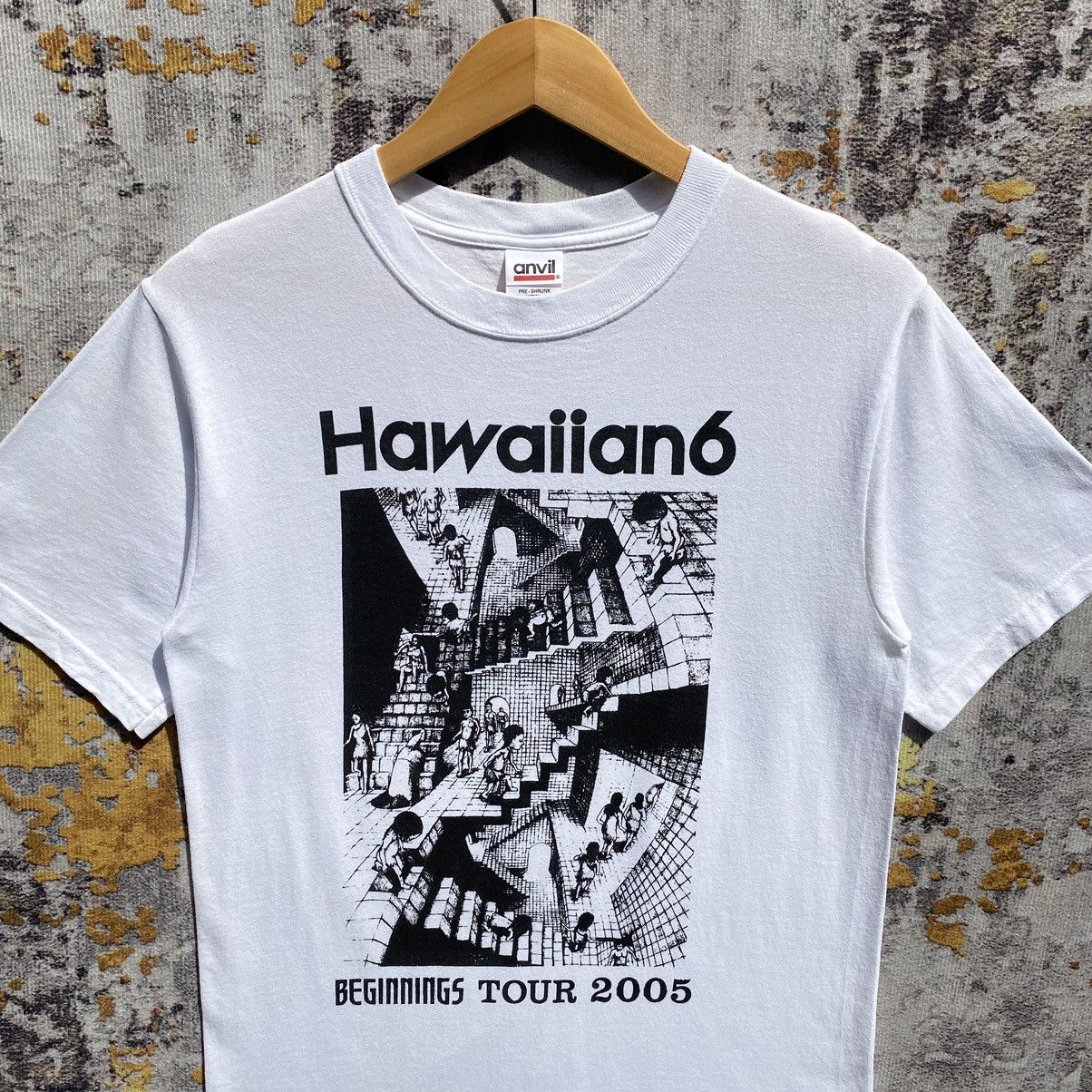 Band Tees Vintage Hawaiian 6 Band Tee Japan Hardcore Punk Rock Genre Size US S / EU 44-46 / 1 - 5 Thumbnail