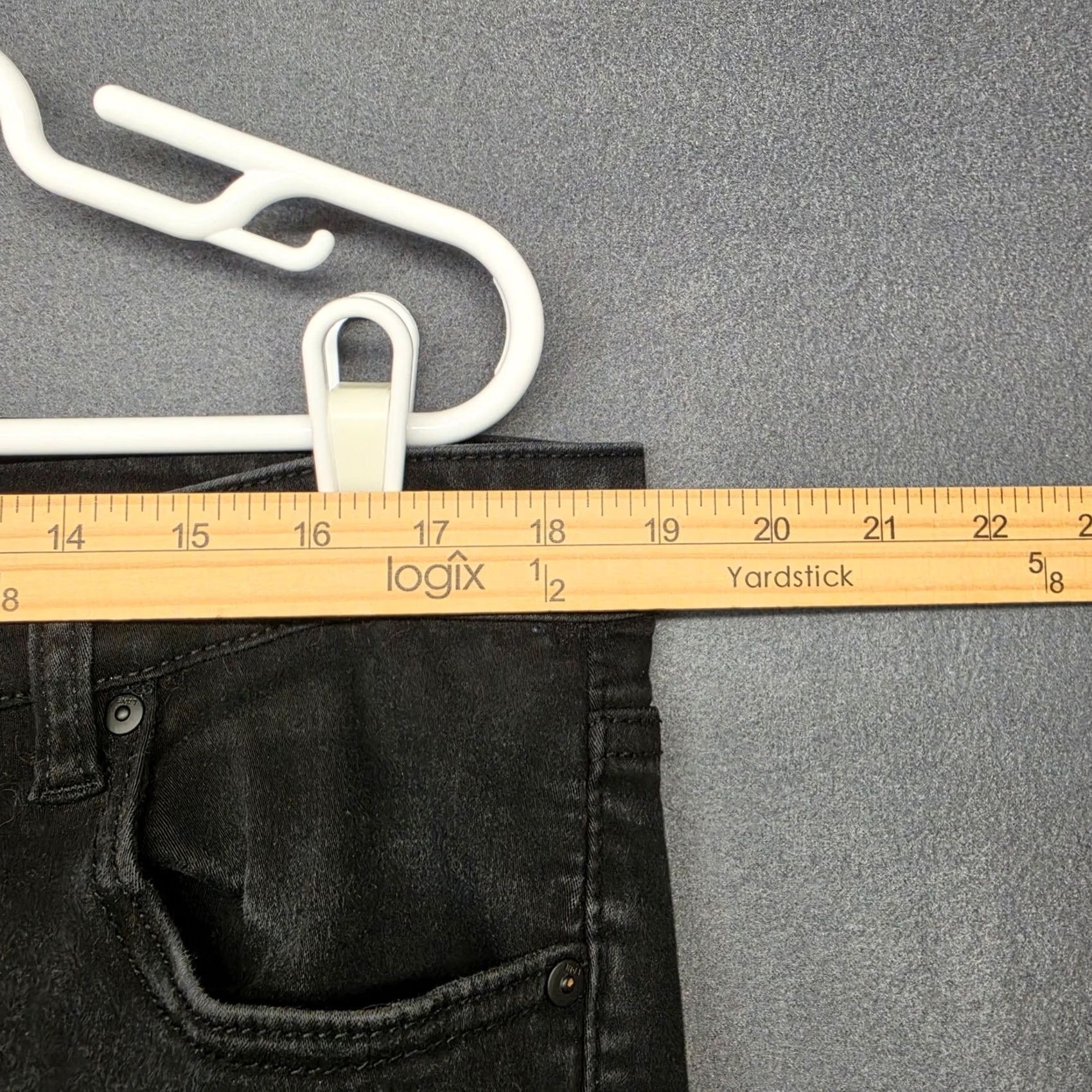Vintage Lane Bryant Black High Rise Skinny Jeans Womens Plus Size 18 Flex Magic Waistband Jeans Size 40" / US 18 - 4 Thumbnail