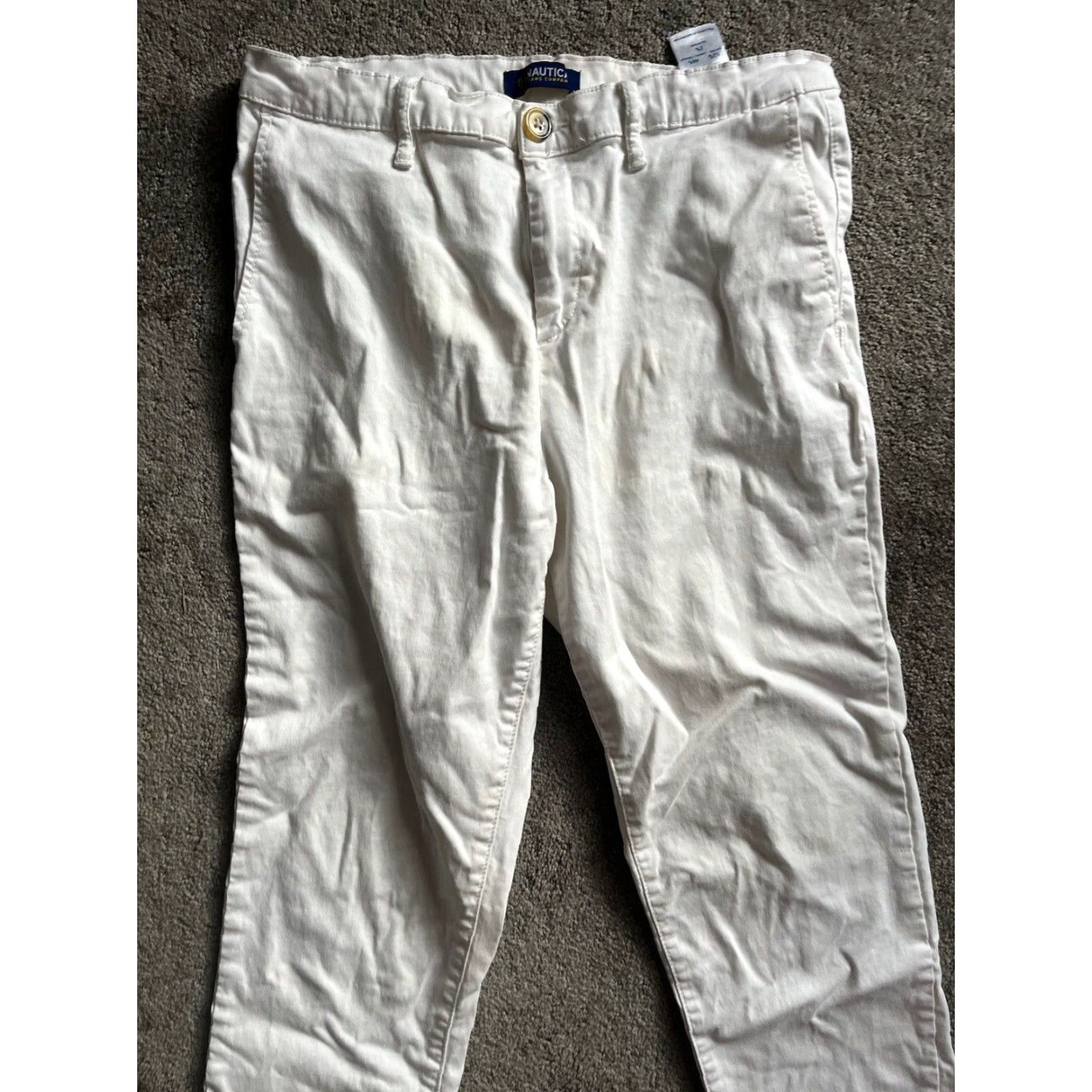 Nautica Nautica Womens Tencel Stretch Ankle Pant 8/29 White Pants Size 30" / US 8 / IT 44 - 2 Thumbnail