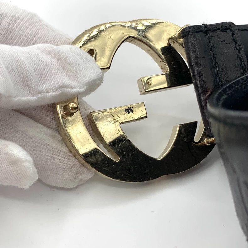 Gucci Gucci Black double G smooth buckle belt 2502-Nextarrow Size ONE SIZE - 8 Thumbnail