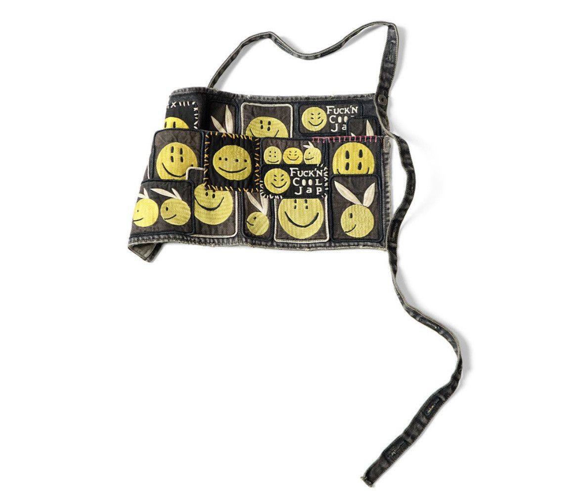 Kapital × Kapital Kountry 14Oz Black Denim 2Way ad Apron (RAINBOWY INSANE Remake) Size ONE SIZE - 2 Thumbnail