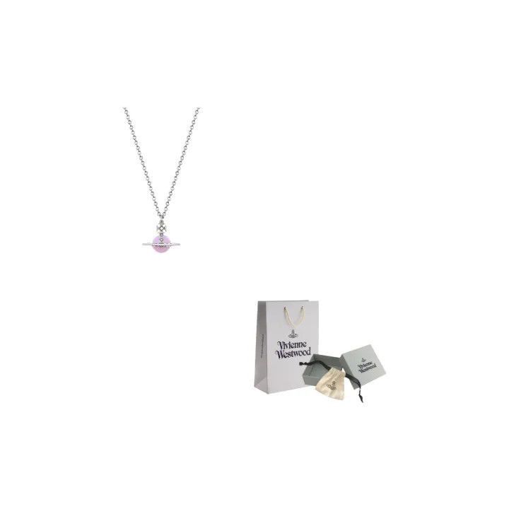Vivienne Westwood Vivienne Westwood Petite Orb Pink Saturn Pendant Necklace - Size ONE SIZE - 1 Thumbnail