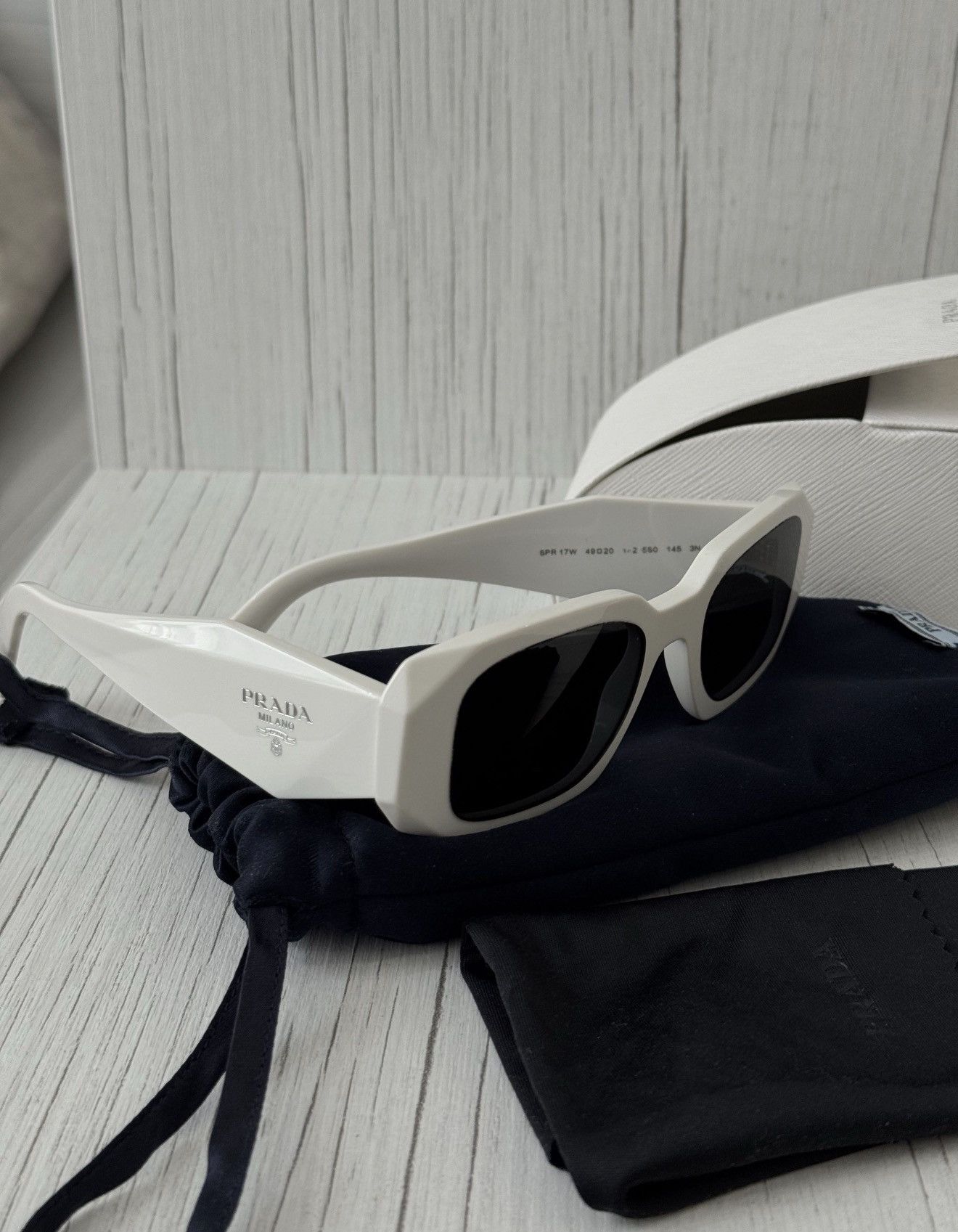 Prada PRADA by Raf Simons White Symbole Logo Sunglasses SPR17W Size ONE SIZE - 1 Thumbnail