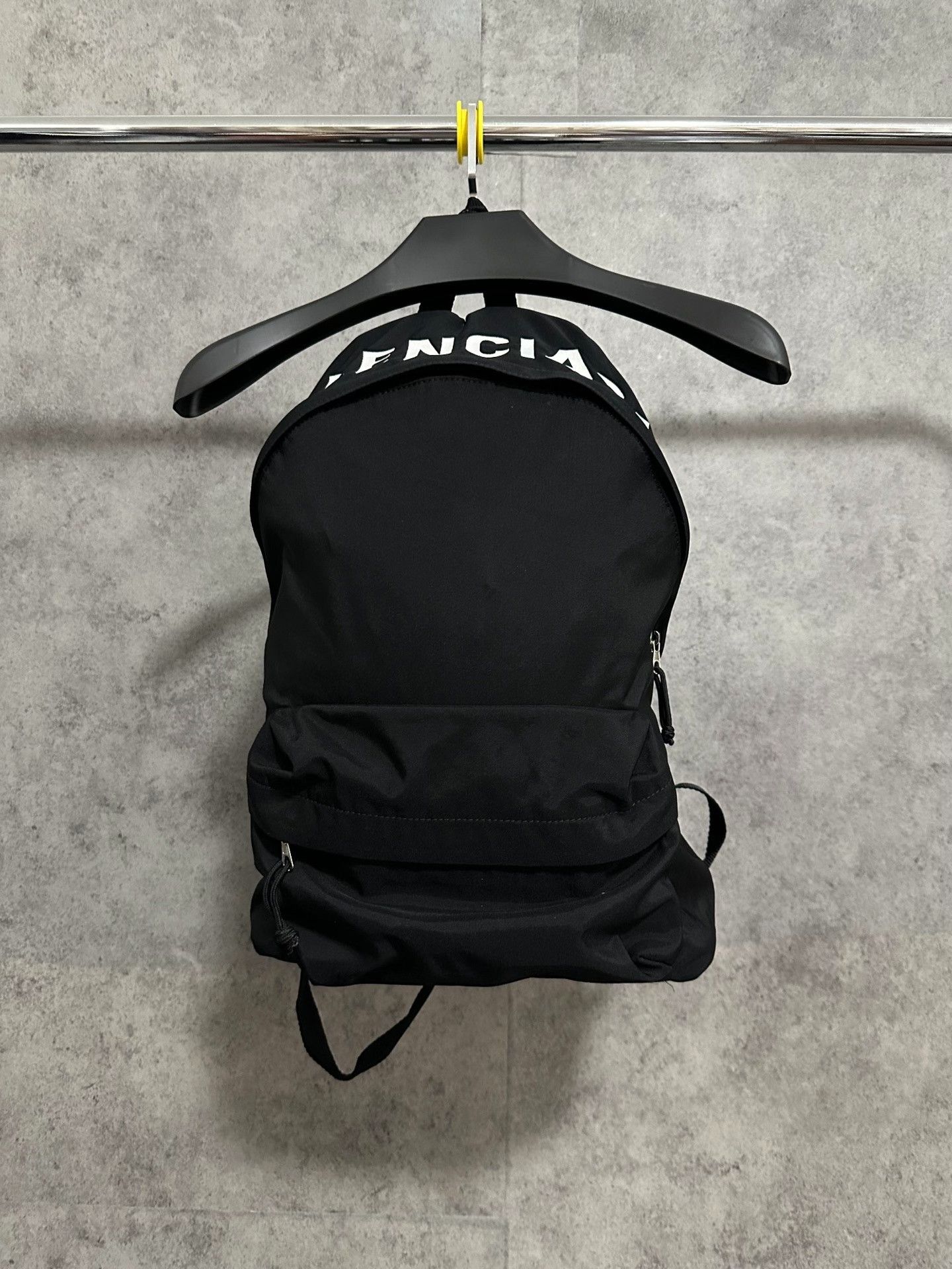 Balenciaga Balenciaga Embroidered Logo Nylon Backpack Size ONE SIZE - 1 Thumbnail