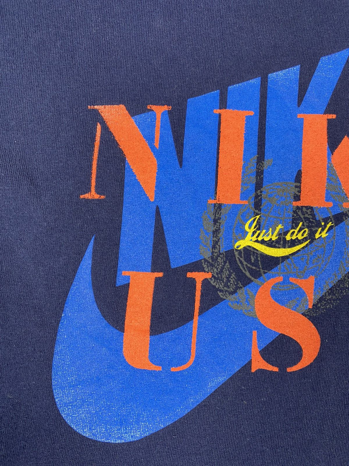 Nike × Vintage Vintage 90s Nike USA Just Do It Big Logo Rare T Shirt Tee Size US L / EU 52-54 / 3 - 9 Thumbnail