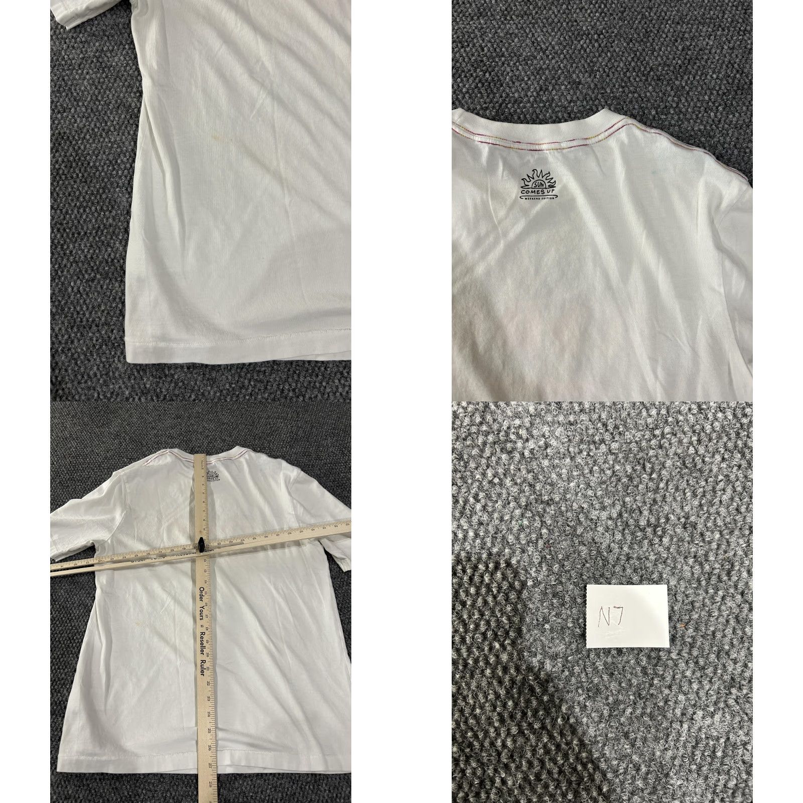 Scotch & Soda Scotch & Soda Shirt Mens Large White Summer Graphic Organic Cotton Crewneck Tee Size US L / EU 52-54 / 3 - 8 Thumbnail