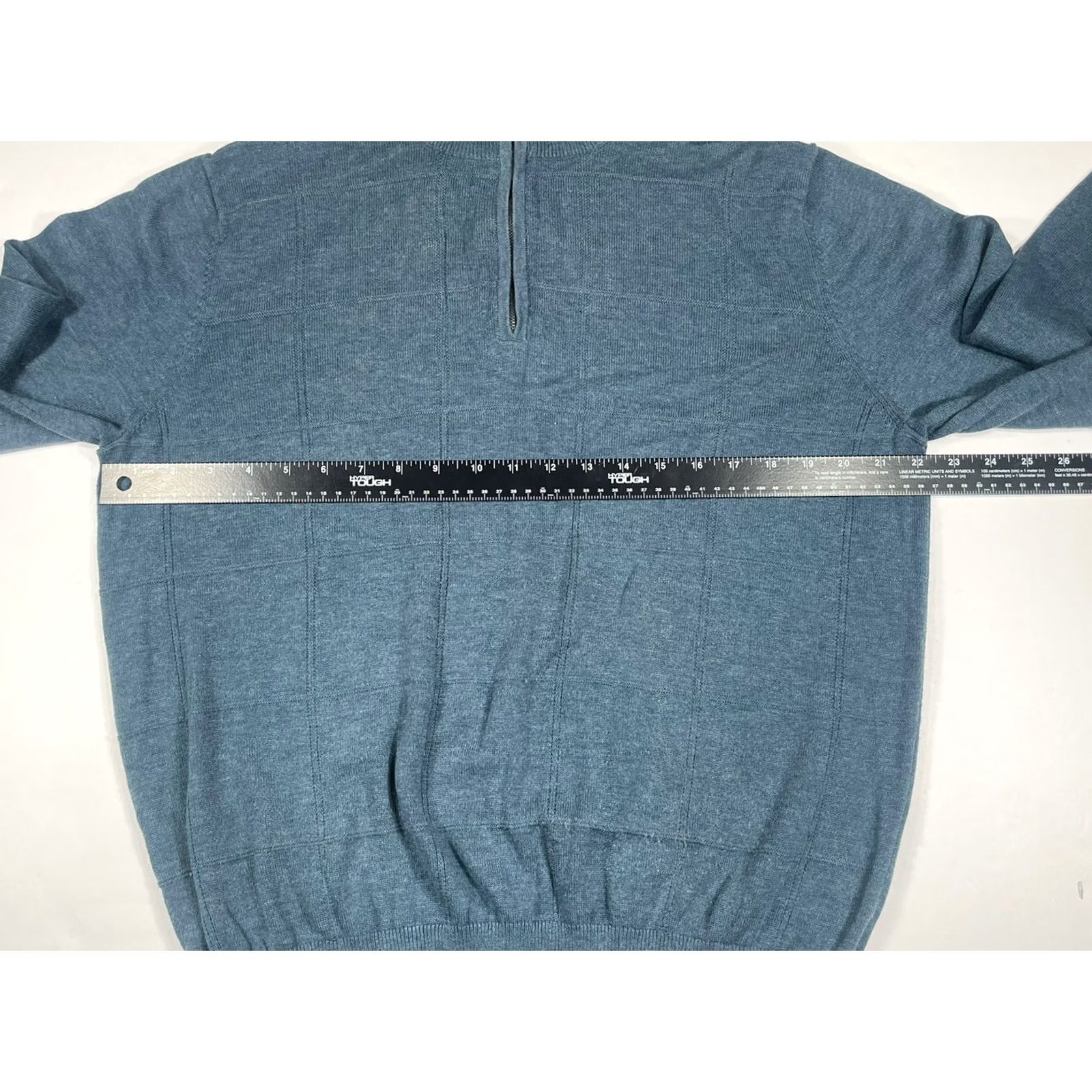 Van Heusen Van Heusen Men’s Gray Long Sleeve Pullover 1/4 Zip Knit Sweater Size M Medium Size US M / EU 48-50 / 2 - 4 Thumbnail