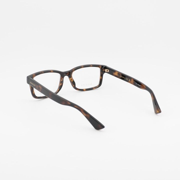 Gucci Gucci GG1717O 002 Eyeglasses Havana 54mm Rectangle Frame Size ONE SIZE - 4 Thumbnail