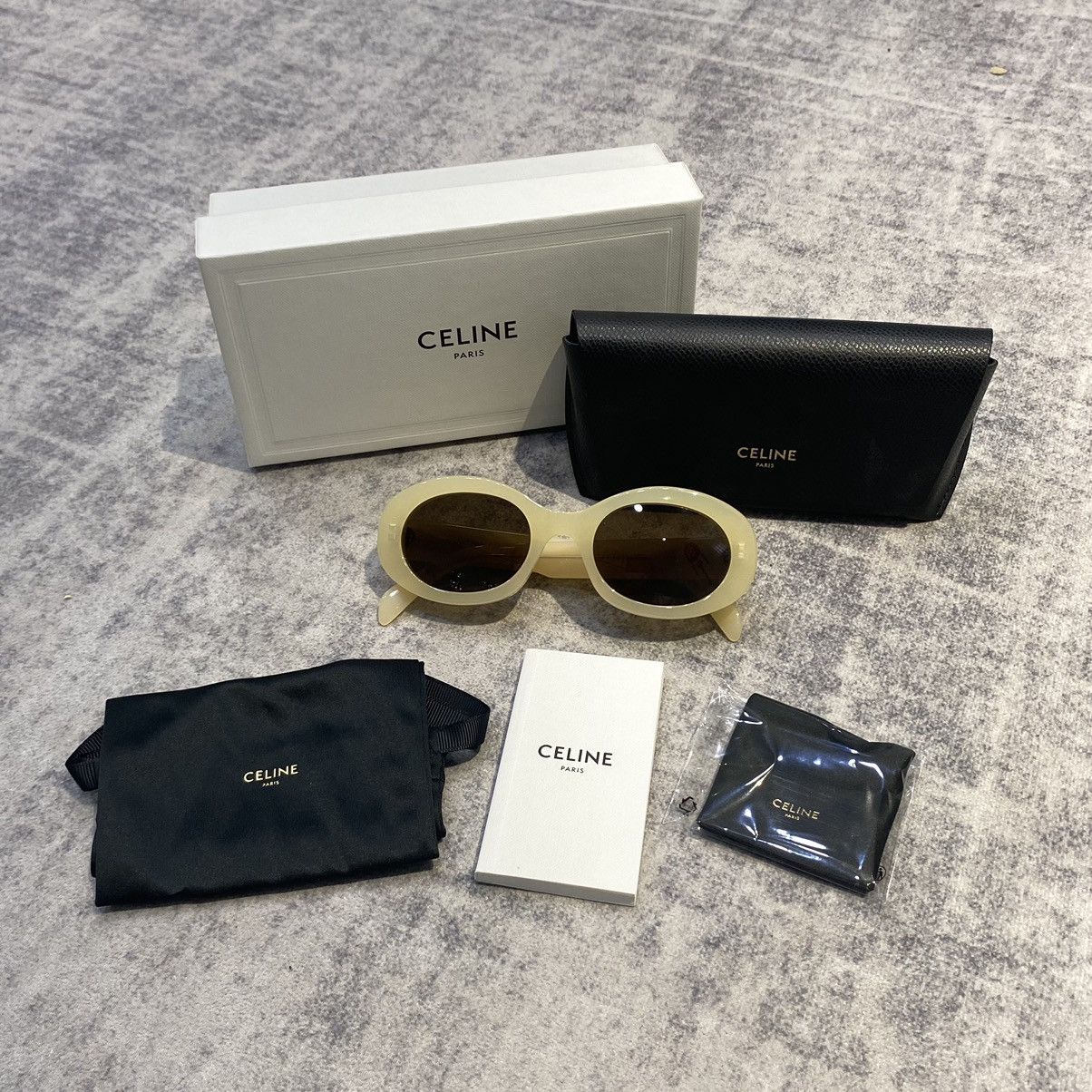 Celine CELINE Triomphe 01 Oval Sunglasses Size ONE SIZE - 11 Thumbnail