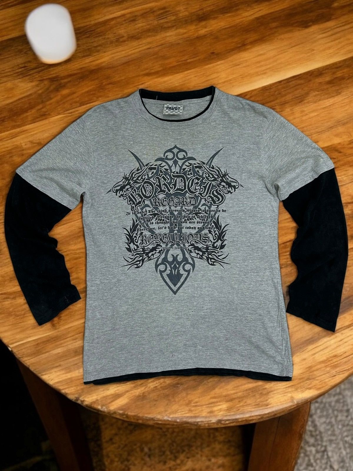 Designer × Japanese Brand Pavot Tribal Grunge Style ‘Forget Regret’ -Vintage Inspired Size US S / EU 44-46 / 1 - 1 Thumbnail