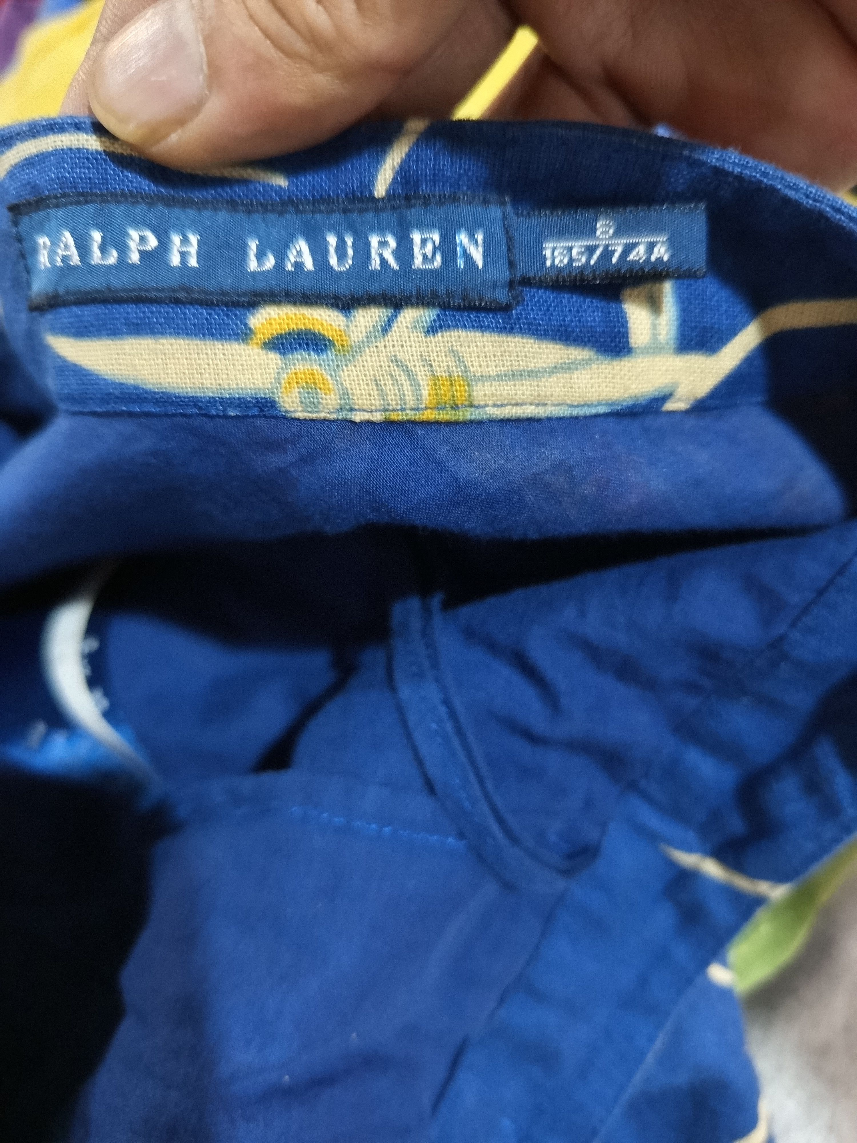Ralph Lauren Ralph Lauren Nautical Beach Print Skirt Blue Cotton Linen Size 34" / US 12 / IT 48 - 9 Thumbnail