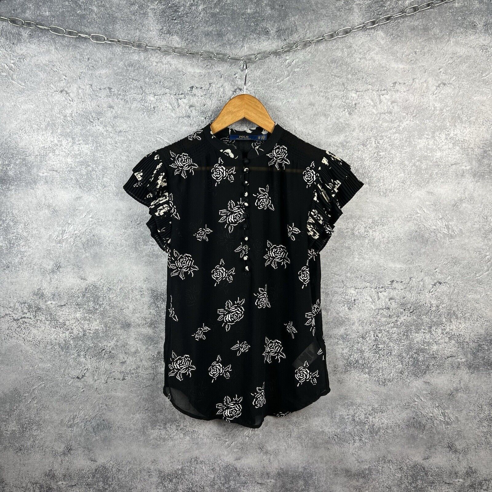 Polo Ralph Lauren Polo Ralph Lauren Blouse Women's Size XS Short Sleeve Size XS / US 0-2 / IT 36-38 - 1 Thumbnail
