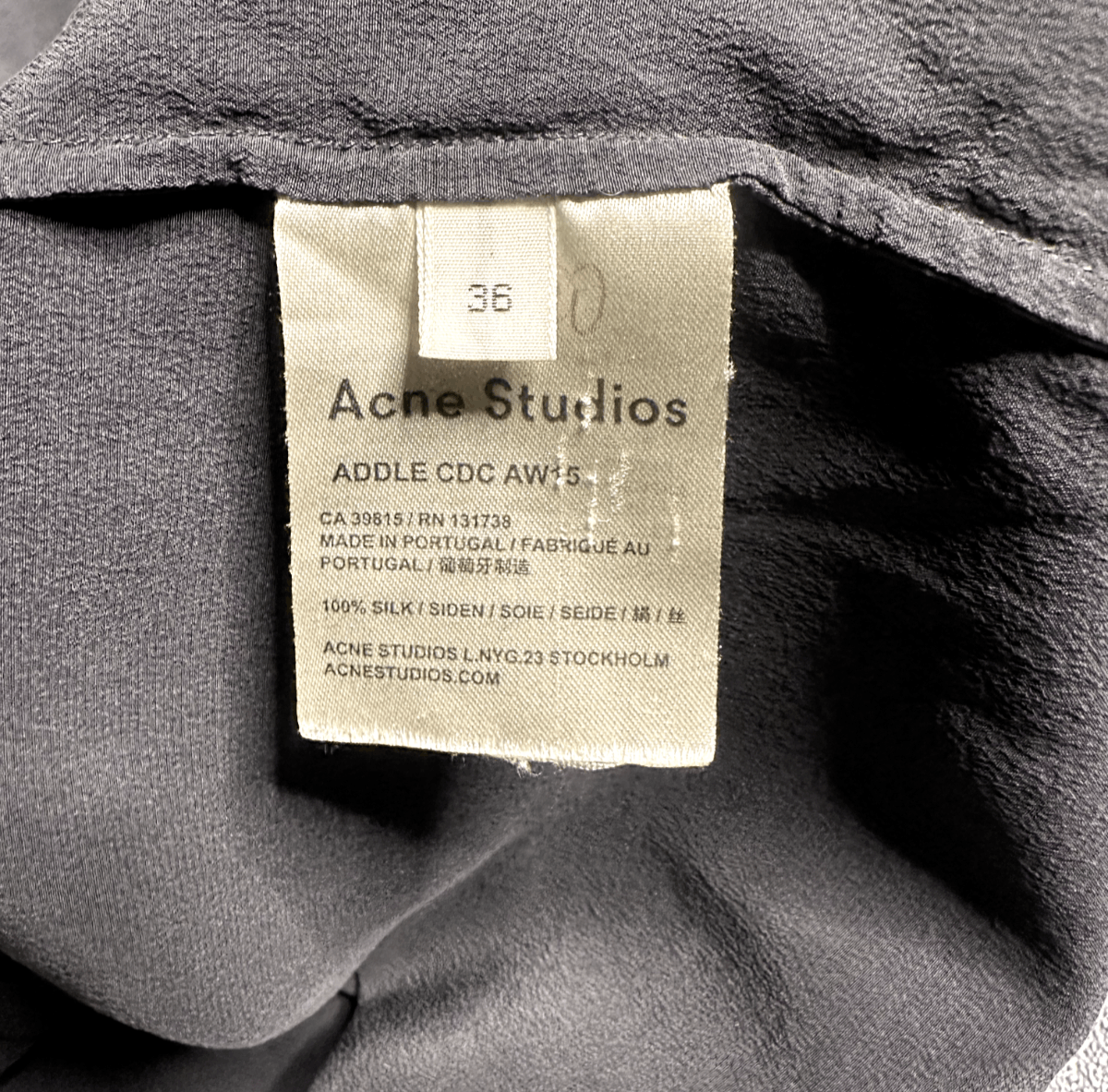 Acne Studios Acne Studios addle cdc aw15 silk blouse 36 Size XS / US 0-2 / IT 36-38 - 9 Thumbnail