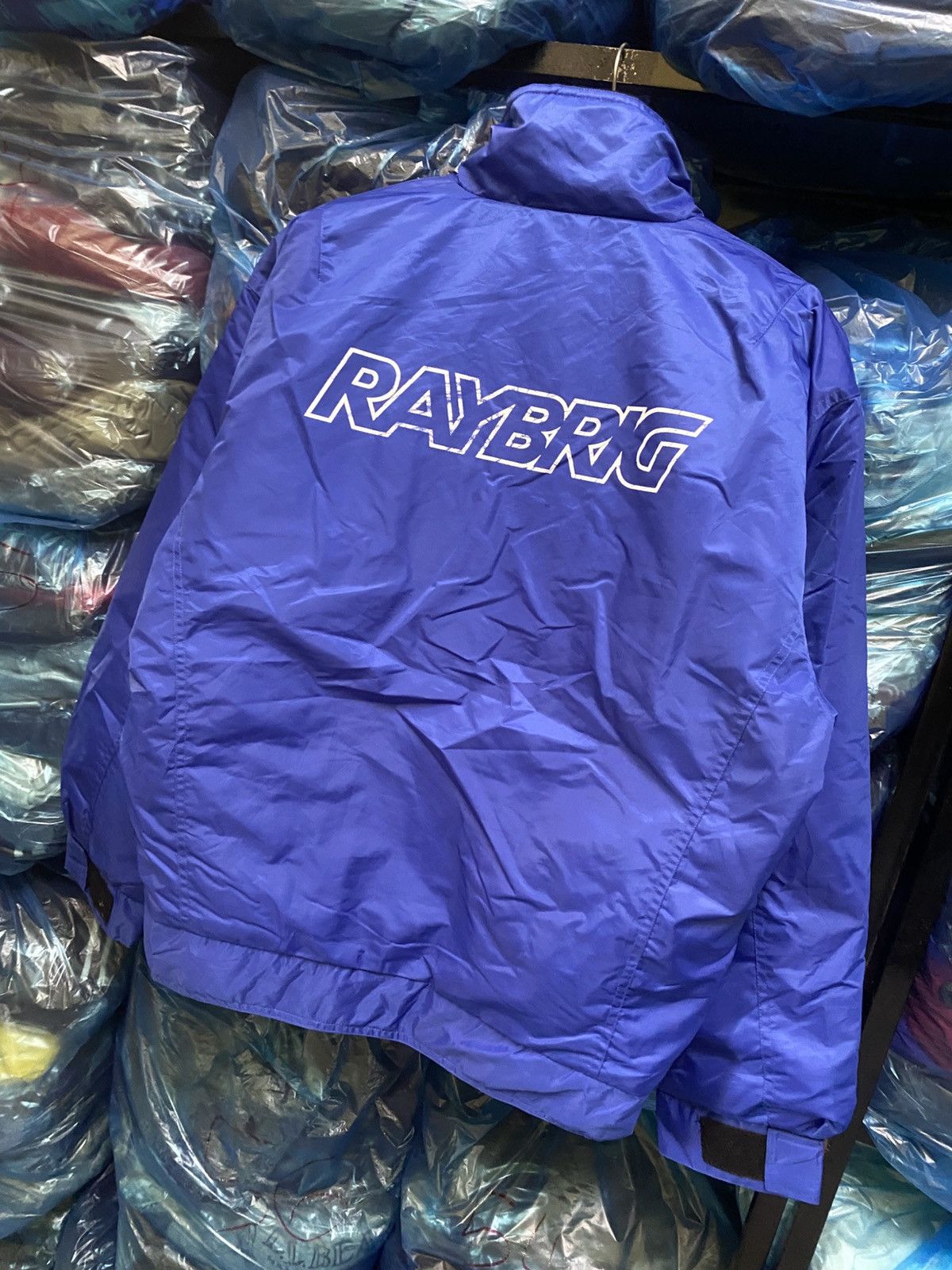 Vintage Raybrig Racing Blue Motorsports Nylon Jacket Size US L / EU 52-54 / 3 - 10 Thumbnail