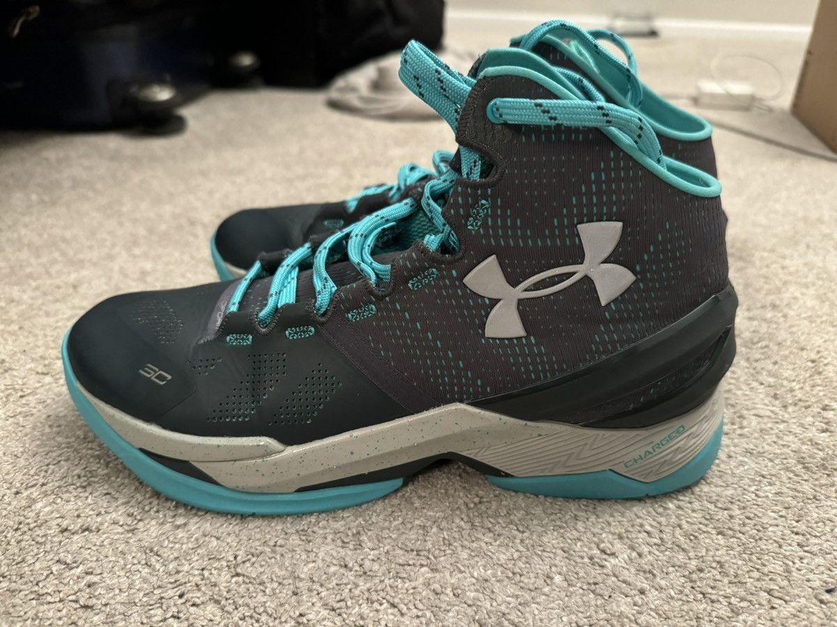 image of Under Armour Ua Curry 2 The Storm Shoes in Grey, Men's (Size 10)