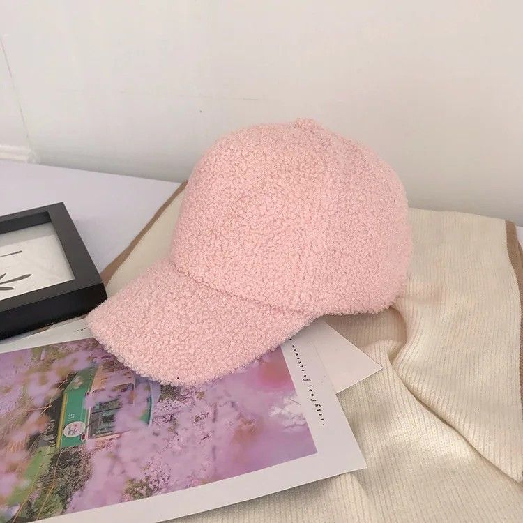 Other Pink Cozy Sherpa Fleece Baseball Cap Winter Warm Soft Hat Size ONE SIZE - 8 Thumbnail