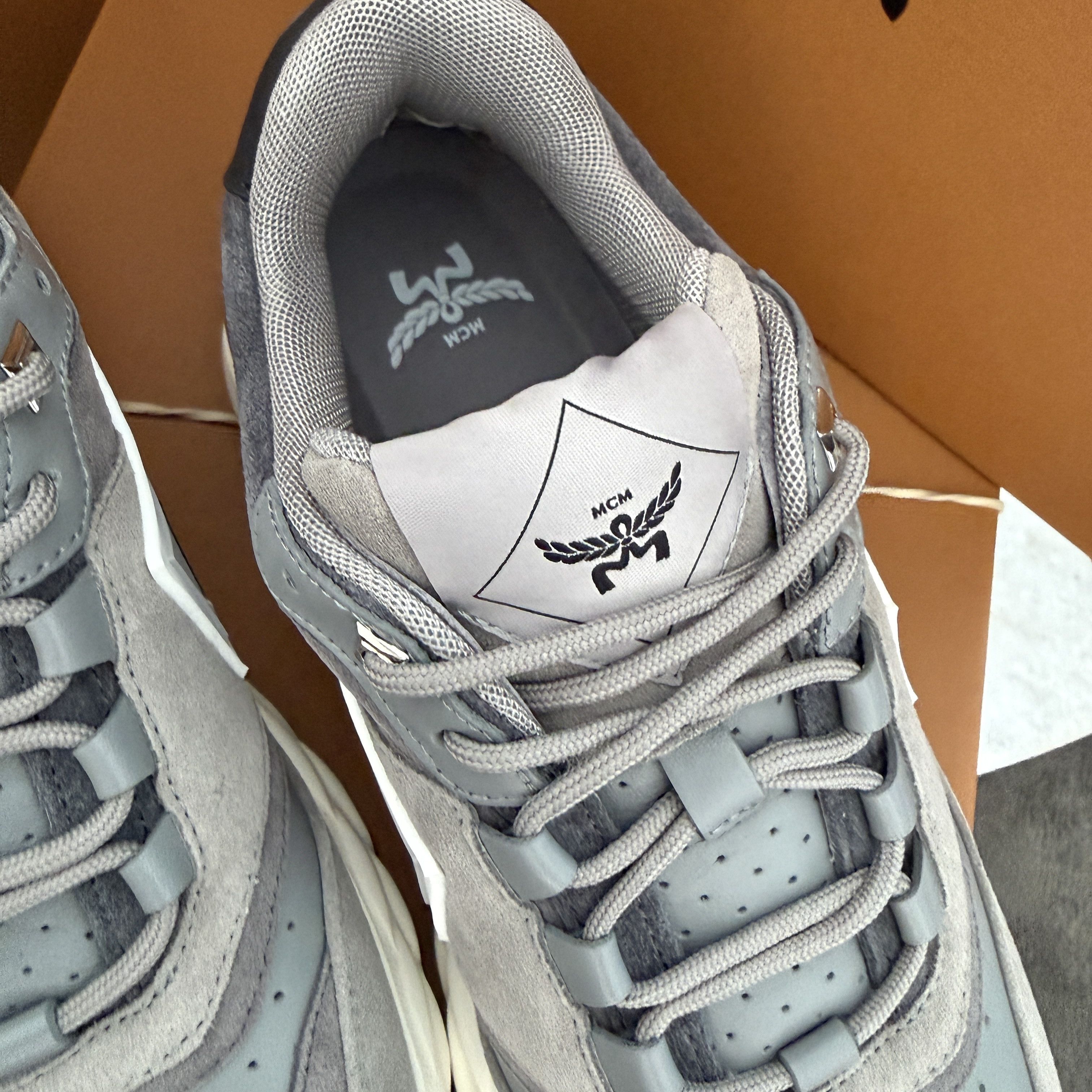 MCM MCM Skywander Suede Low-Top Lace-Up Women's Sneakers , sz 41 Size US 11 / IT 41 - 6 Thumbnail
