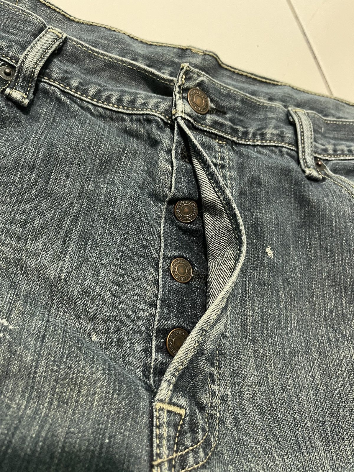 Designer × Levi's Levis 501 Painting Design Very Rare Size US 36 / EU 52 - 20 Thumbnail