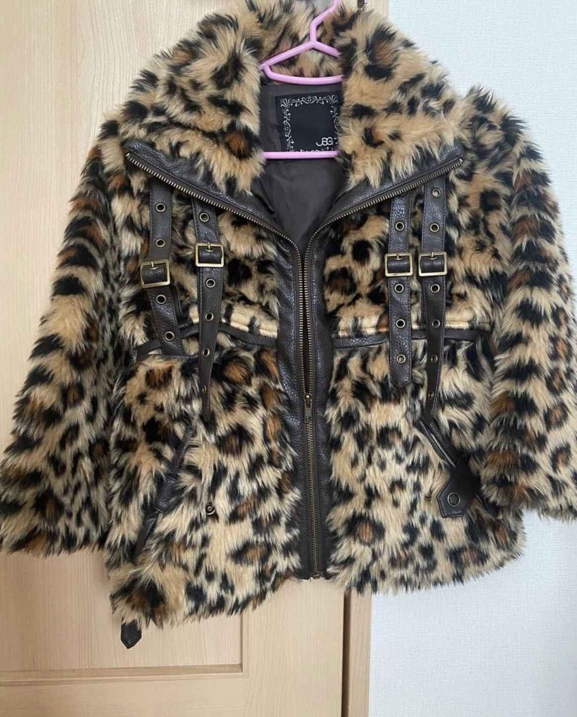 Japanese Brand Rare JSG leopard fur crop jacket 🐆 Size S / US 4 / IT 40 - 5 Thumbnail